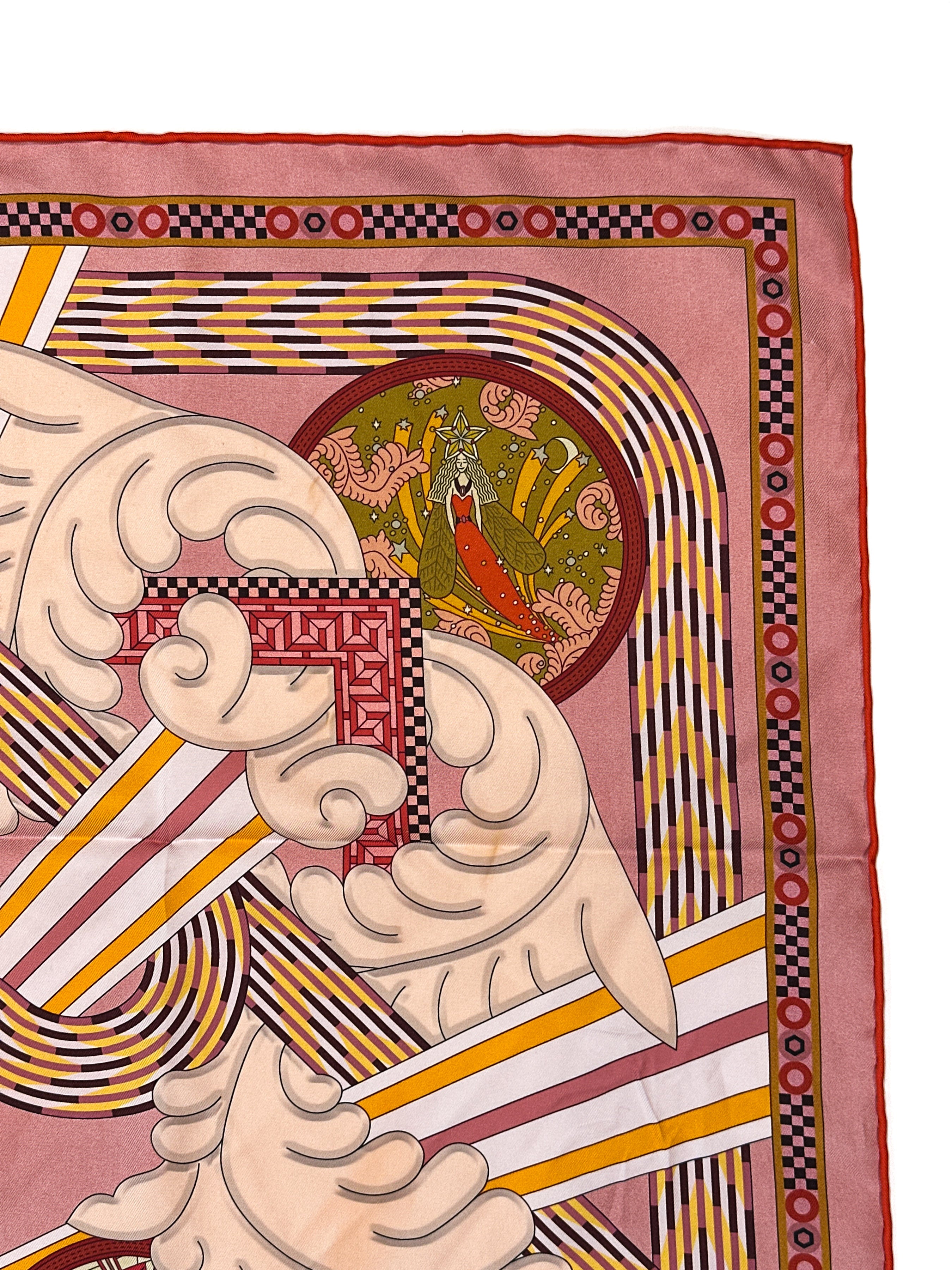 Hermès A La Lumiere du Flambeau Double Face 90