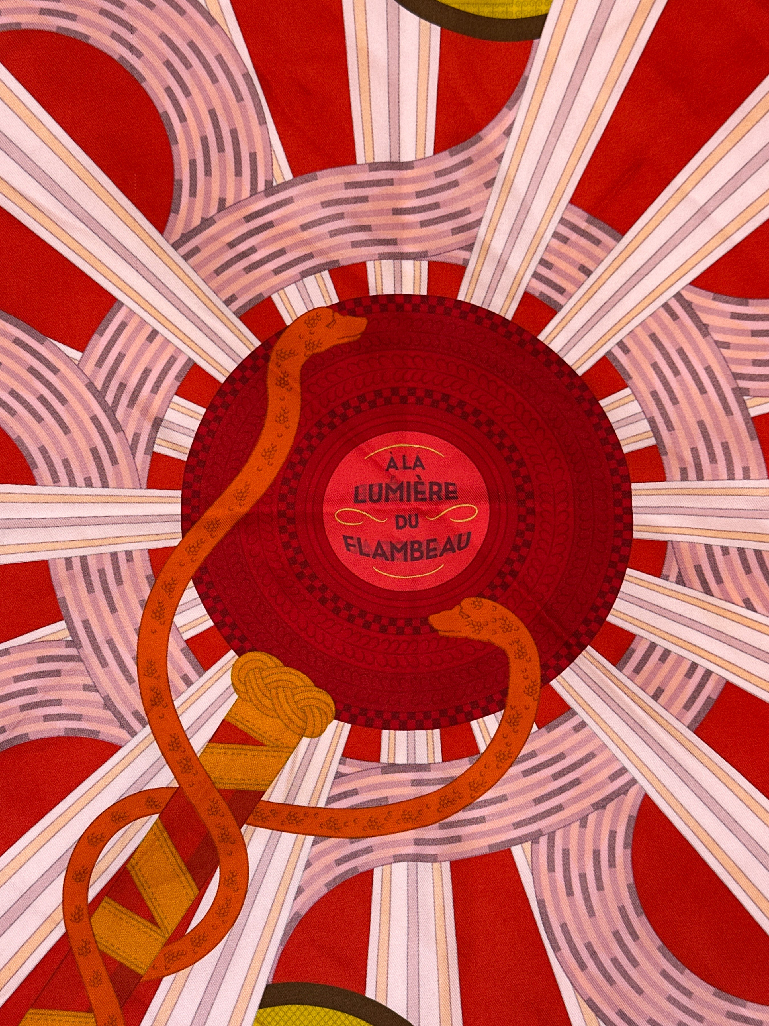 Hermès A La Lumiere du Flambeau Double Face 90