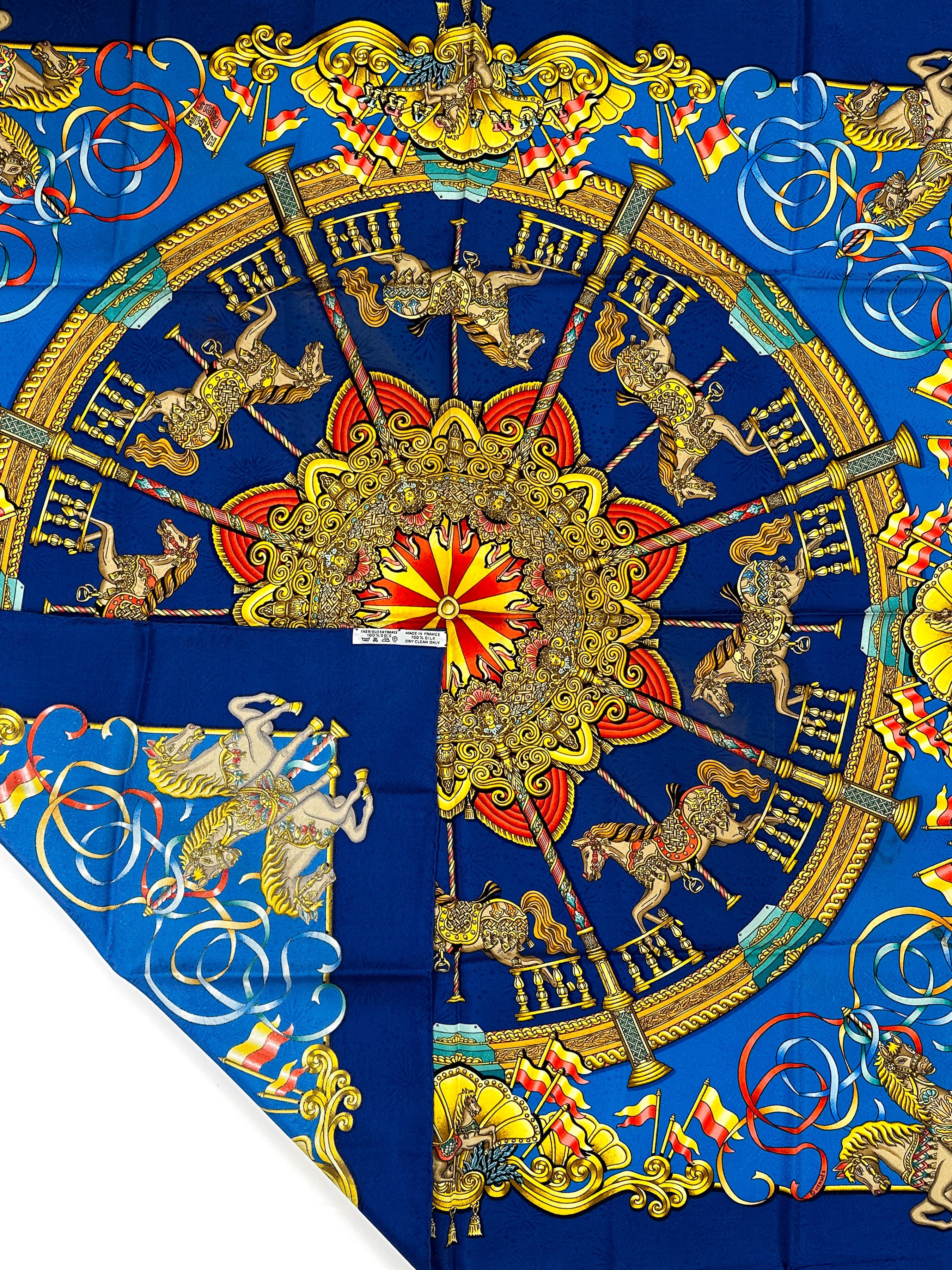 Hermès Luna Park Jacquard 90