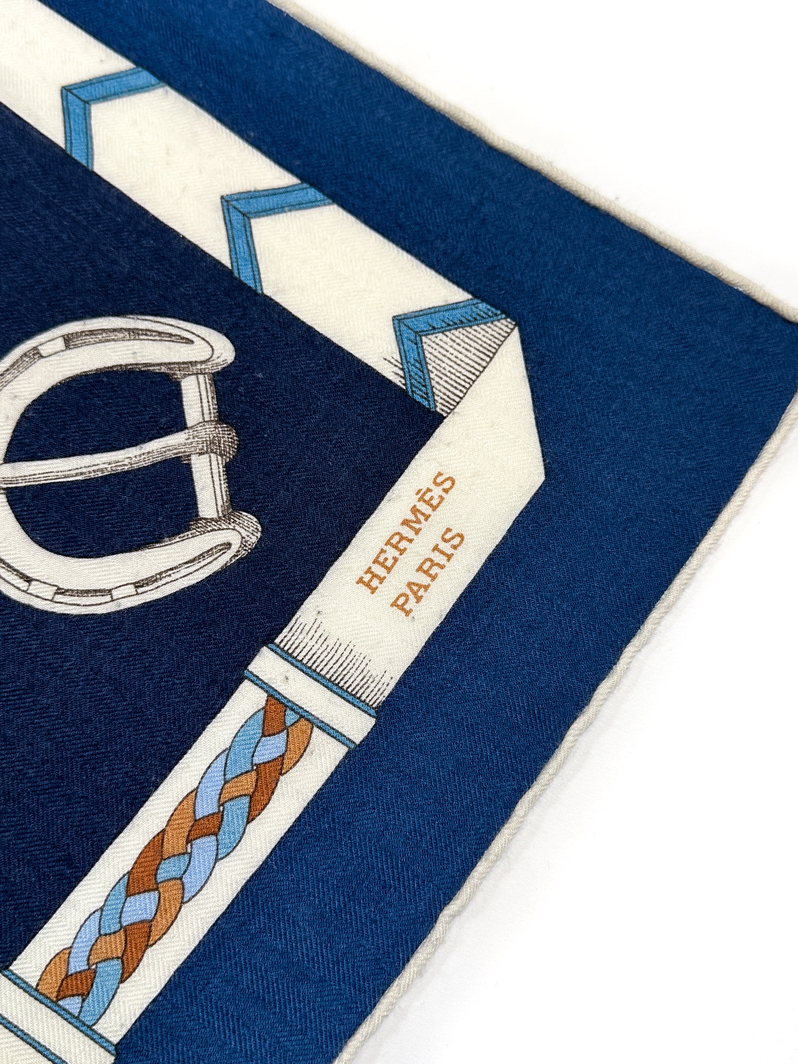 Hermès Les Chevaux Dechaines Cashmere Silk 140