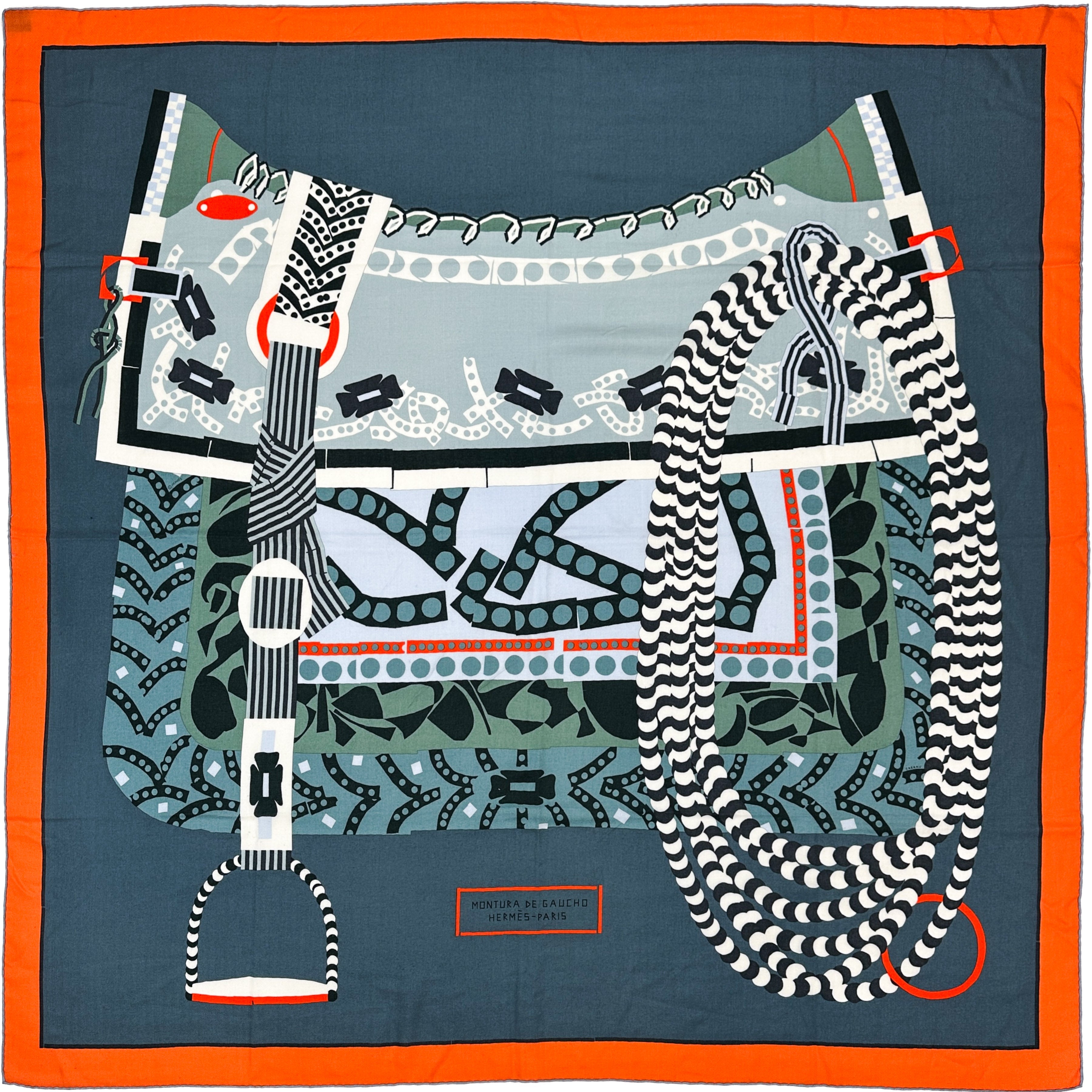 Hermès Montura de Gaucho Cashmere Silk 140