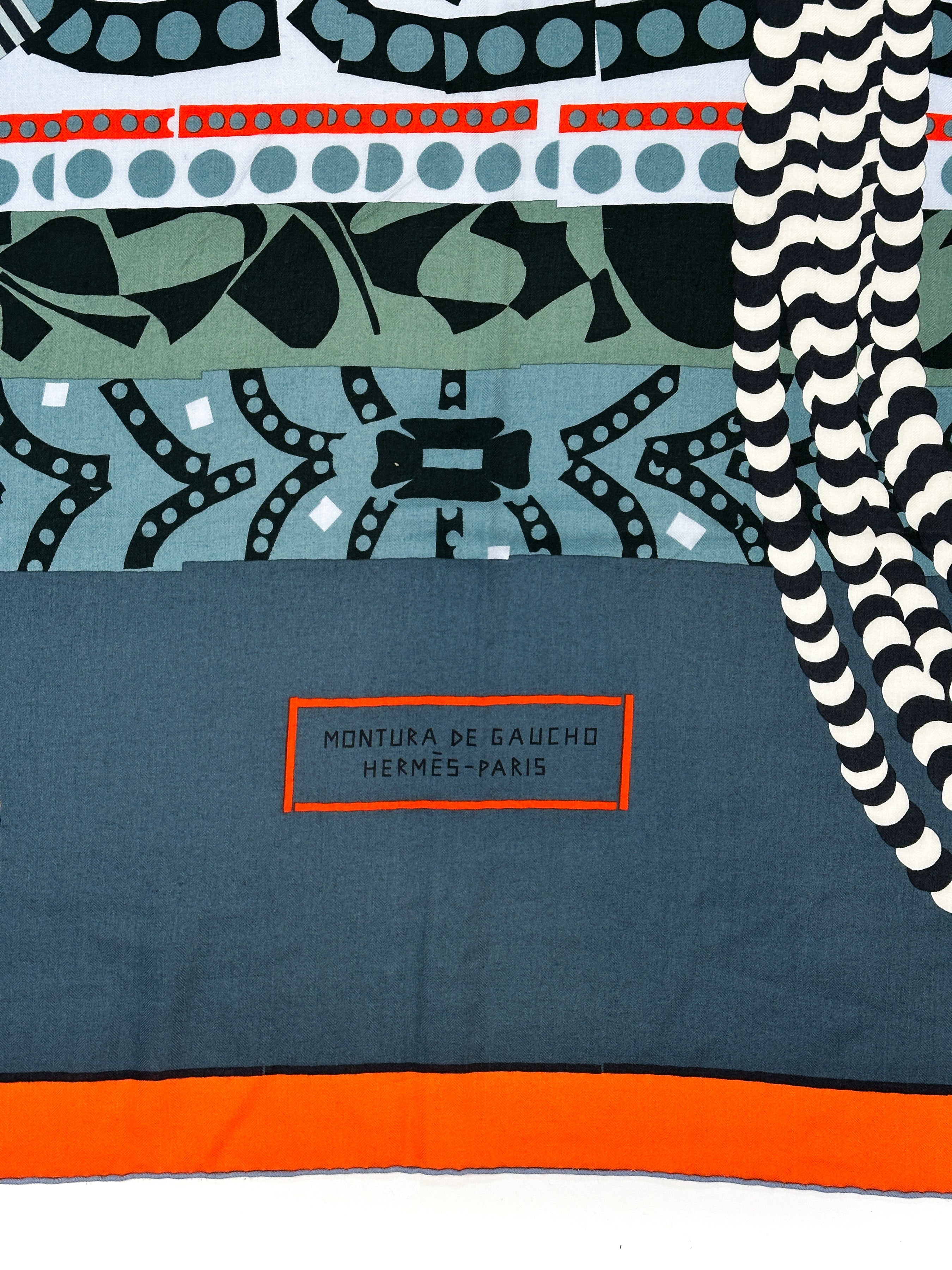 Hermès Montura de Gaucho Cashmere Silk 140