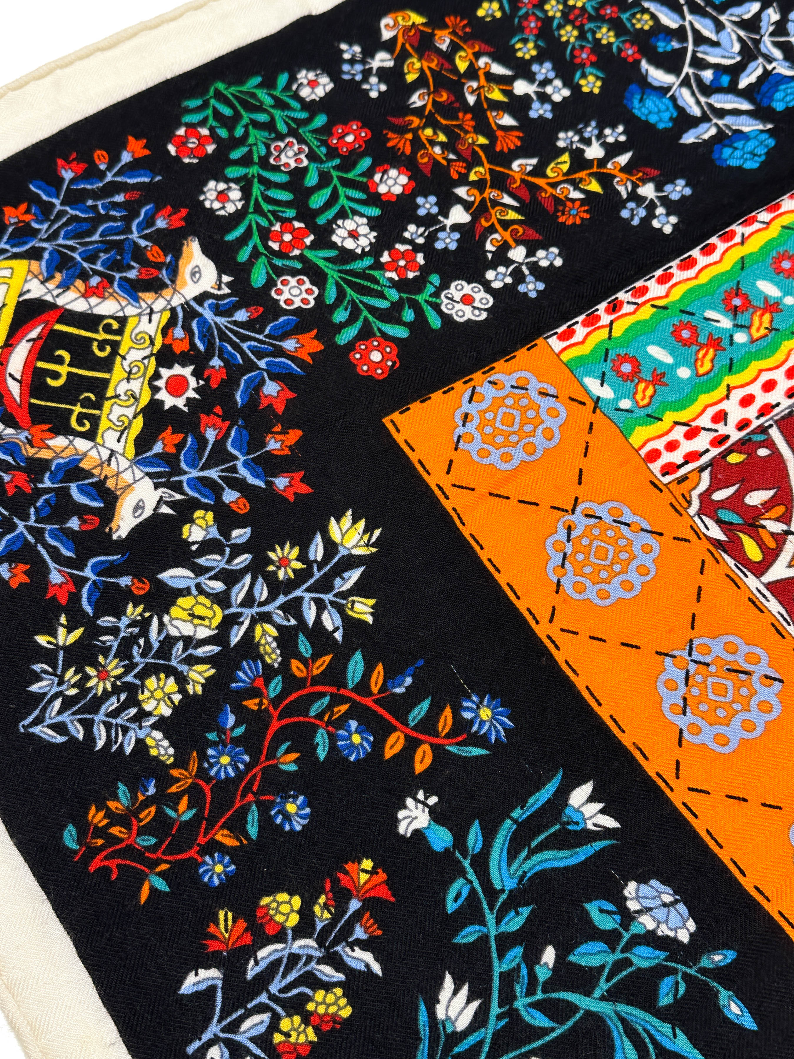 Hermès Piqué Fleuri de Provence Cashmere Silk 140