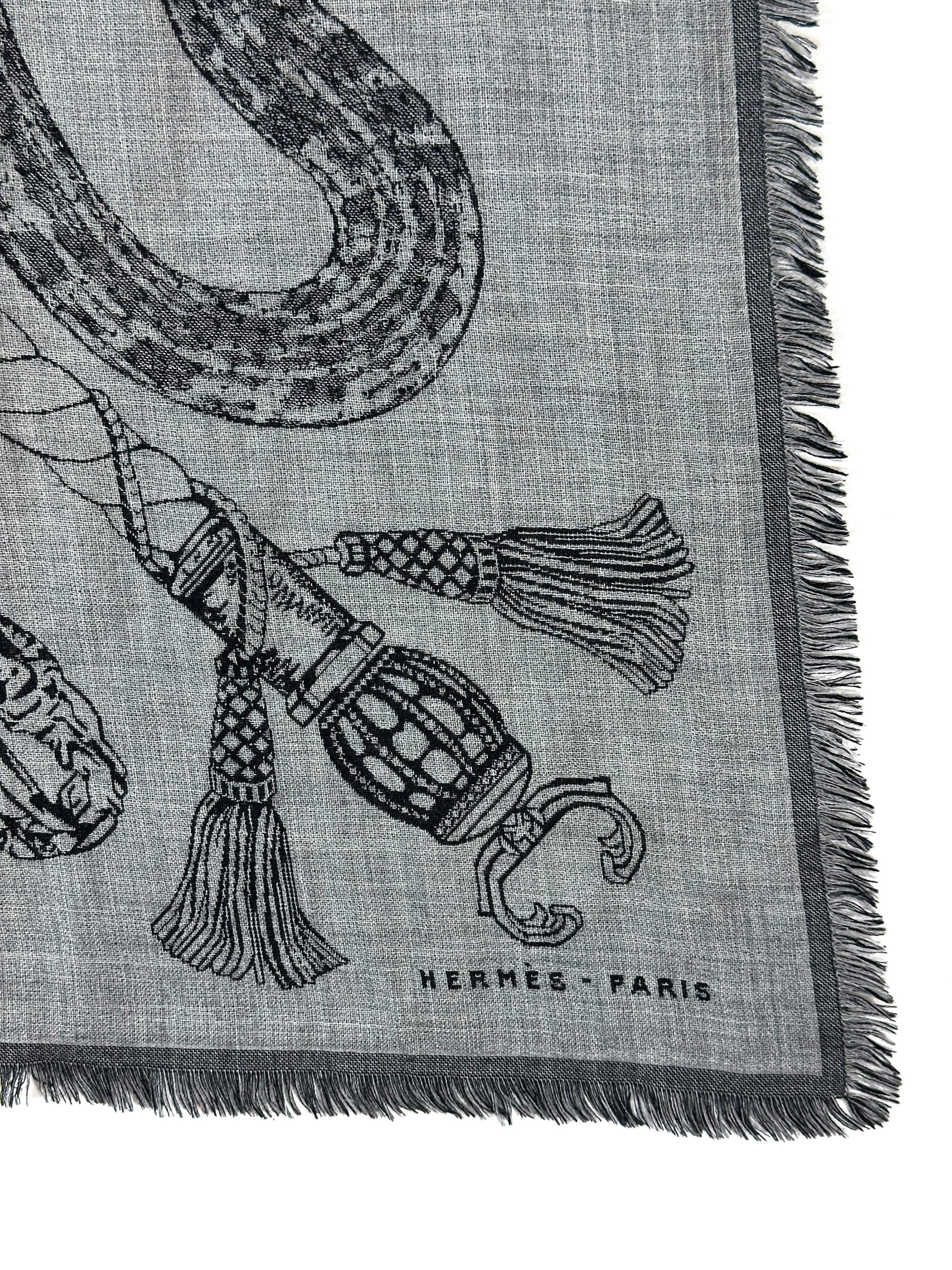 Hermès Caducee Rock Cashmere Silk 100