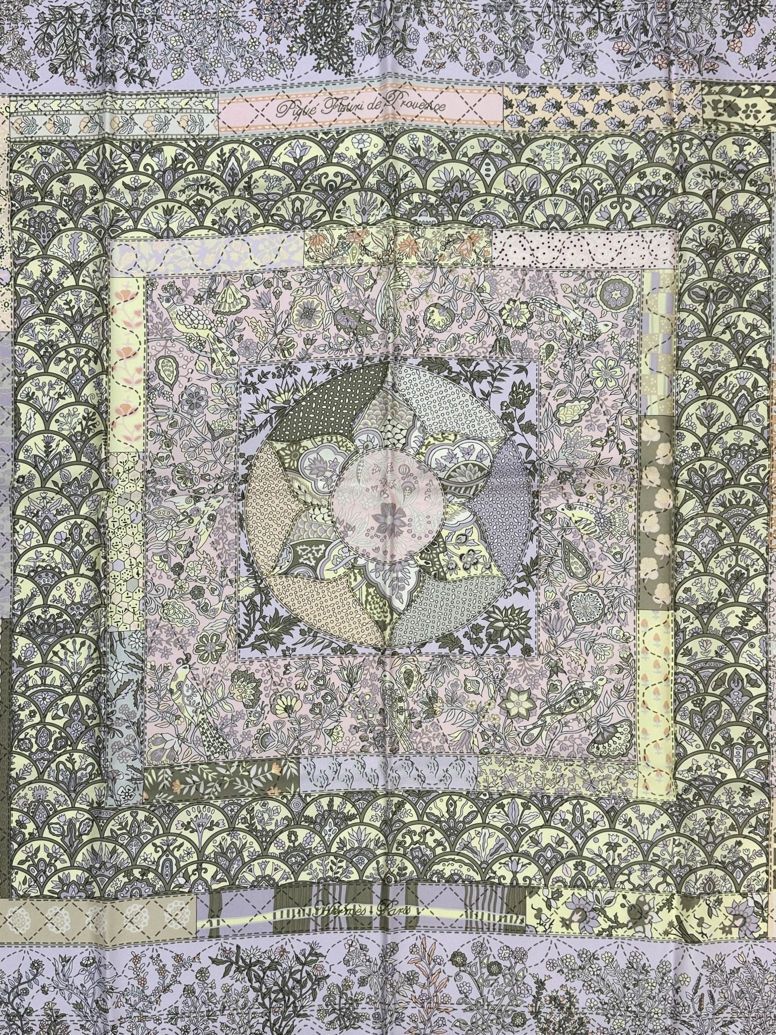 Hermès Piqué Fleuri de Provence 90