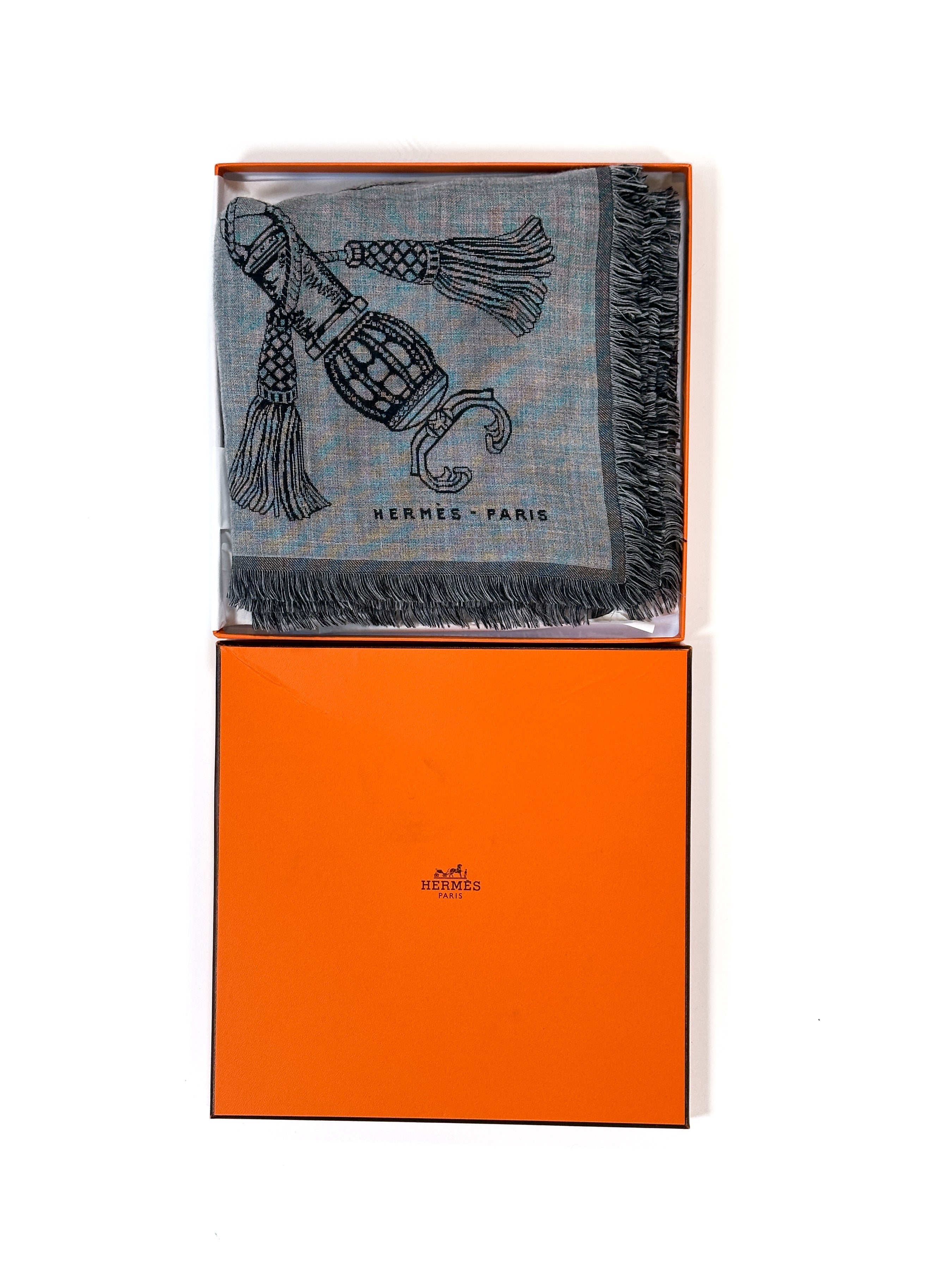 Hermès Caducee Rock Cashmere Silk 100
