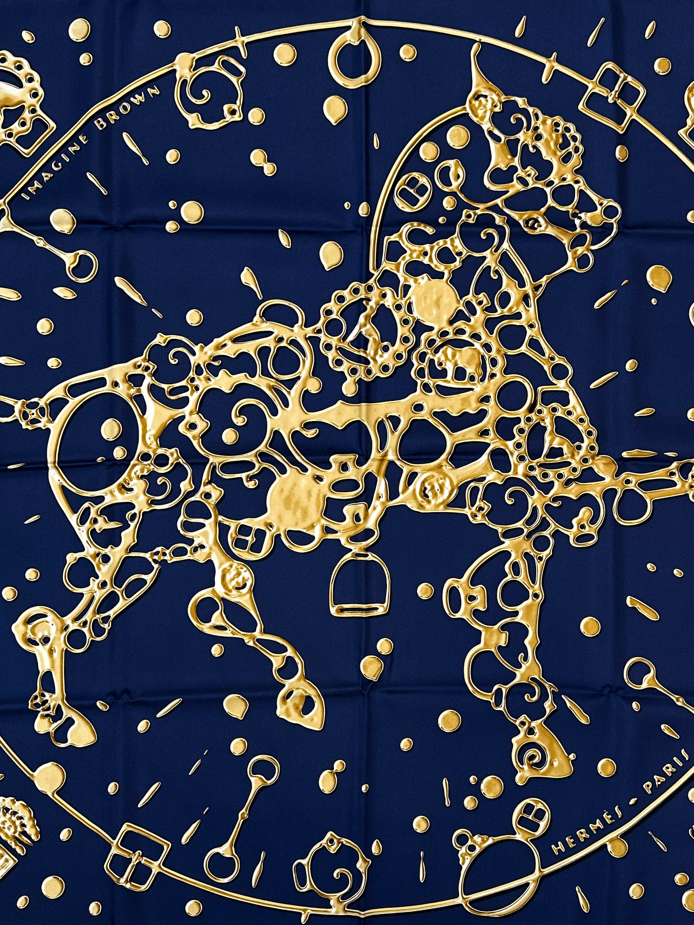 Hermès Limited Edition Cheval Fusion For Brown University 90