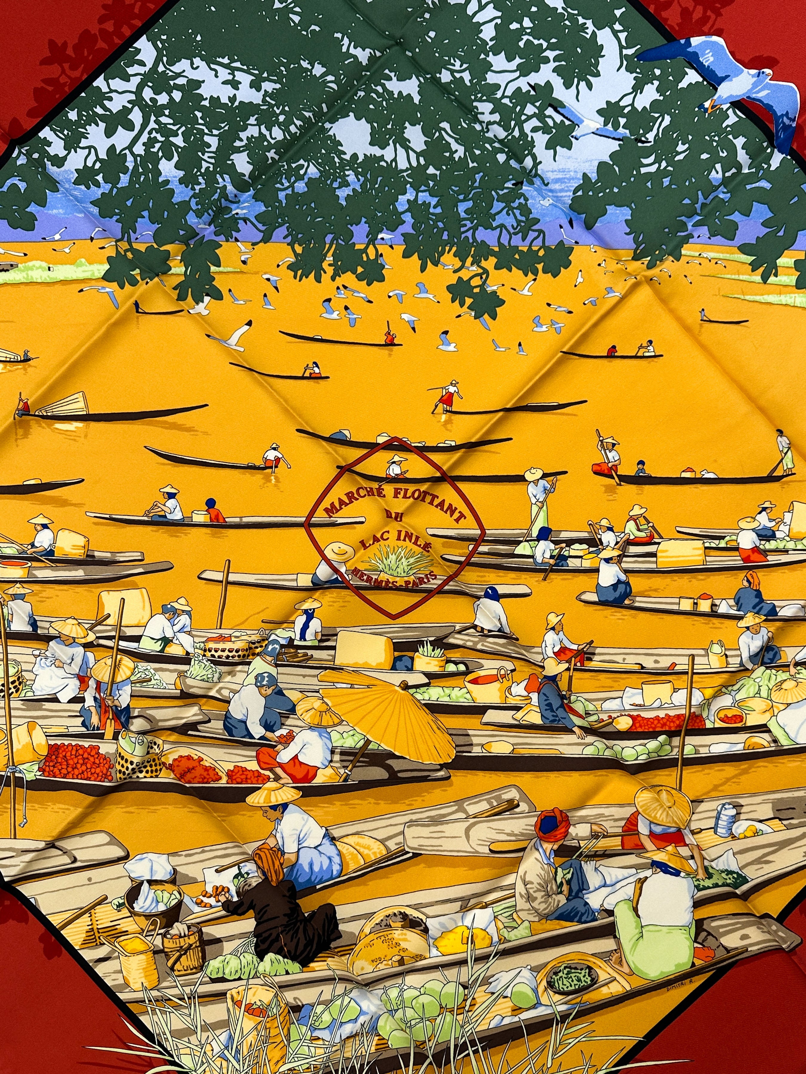 Hermès Marché Flottant Du Lac Inlé 90
