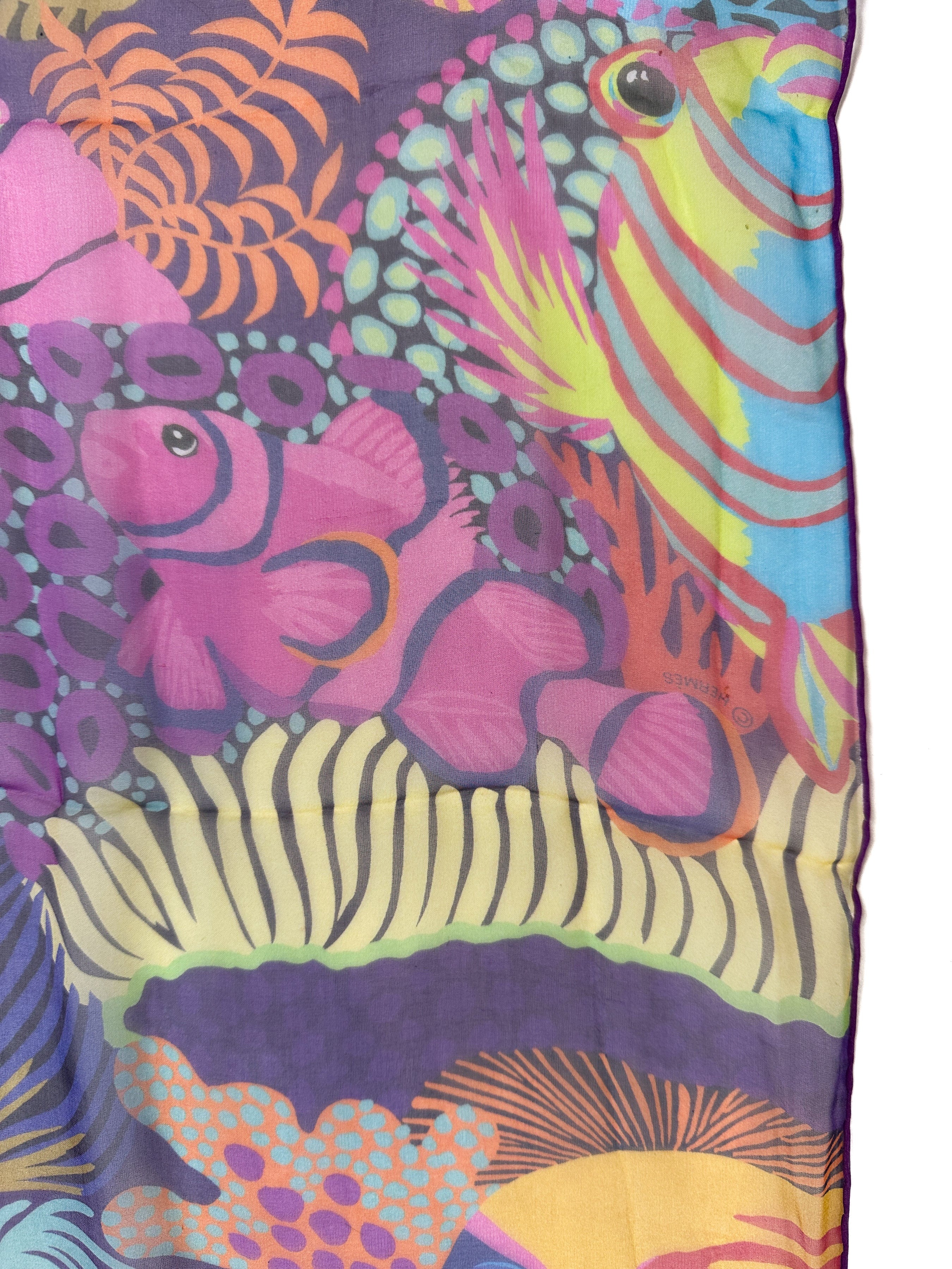 Hermès Under The Waves Mousseline 140