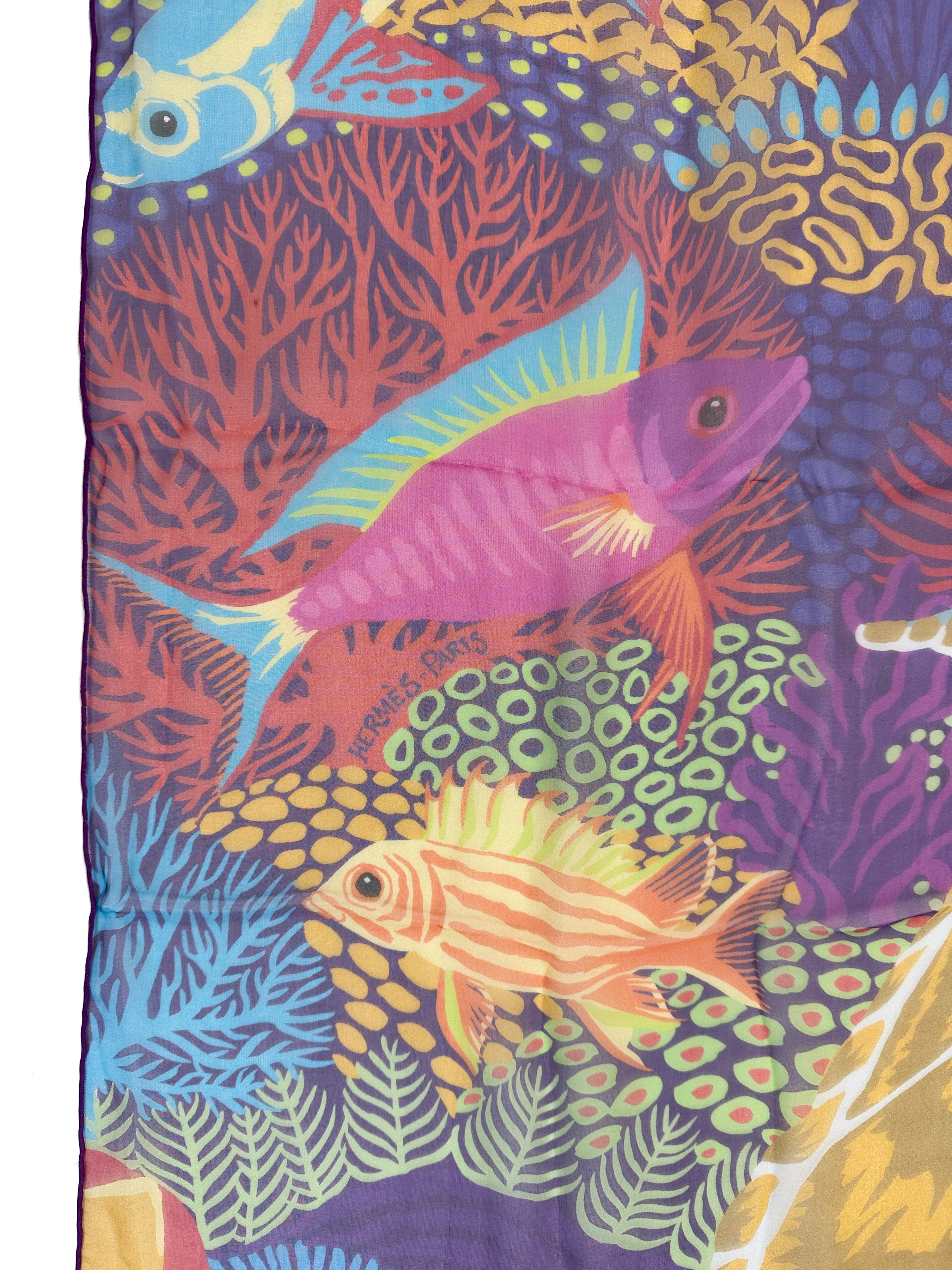 Hermès Under The Waves Mousseline 140