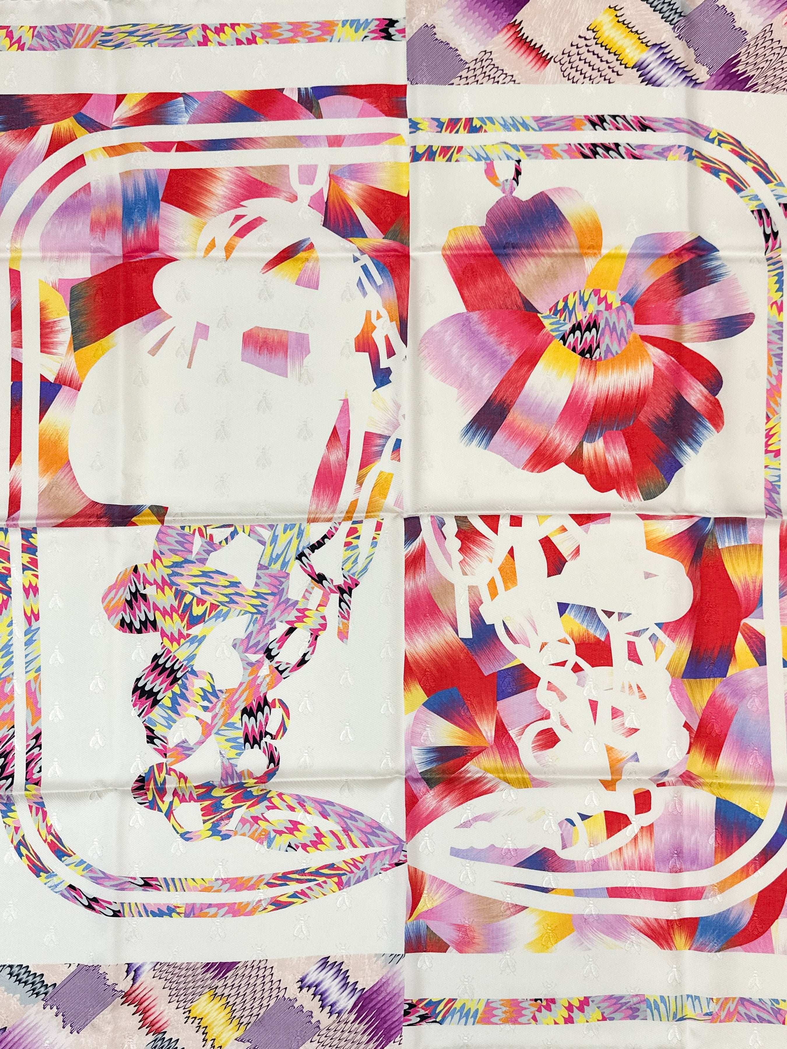 Hermès Brides de Gala Marble Jacquard 90