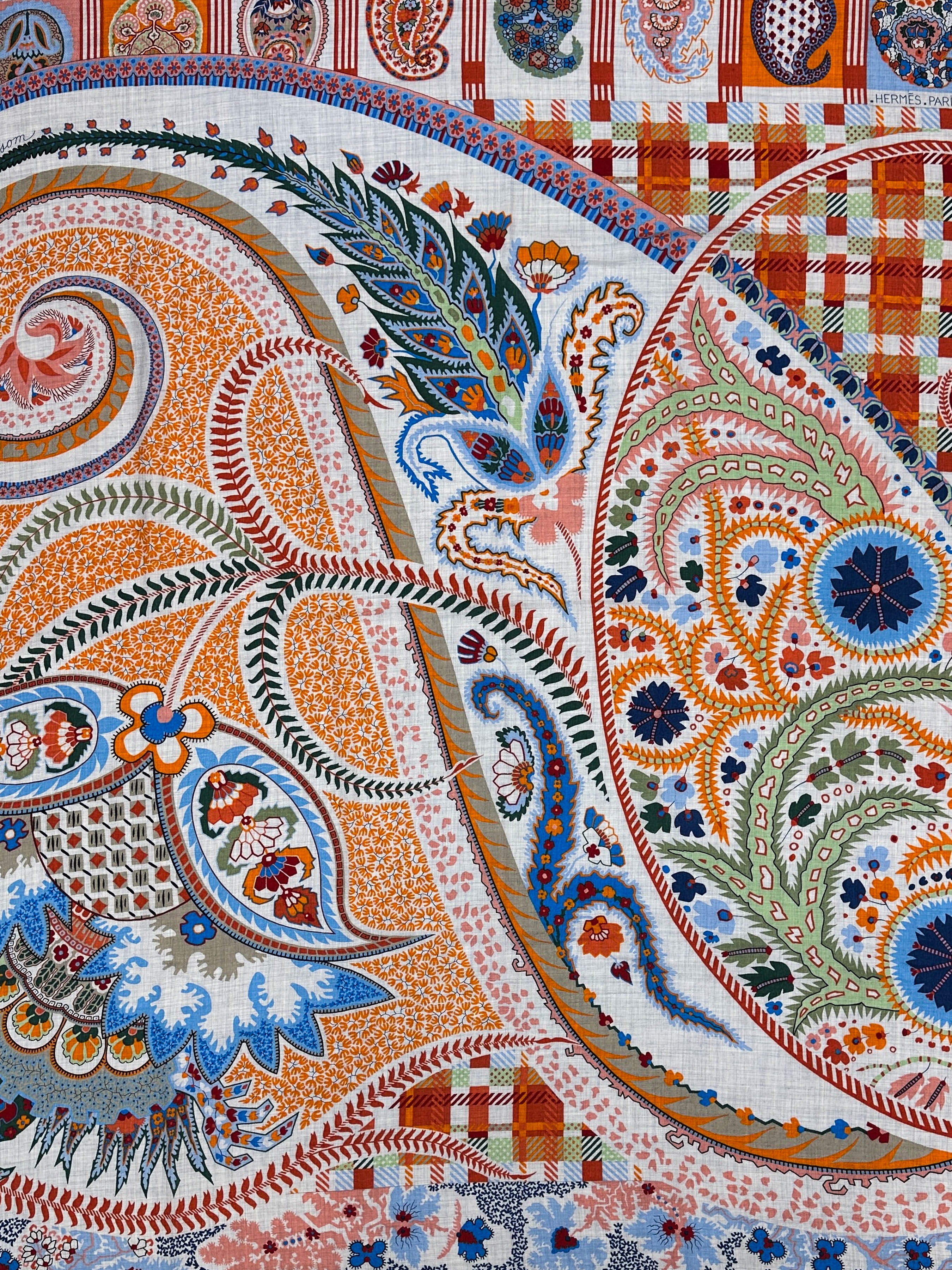 Hermès Paisley Blossom Cashmere Silk 140