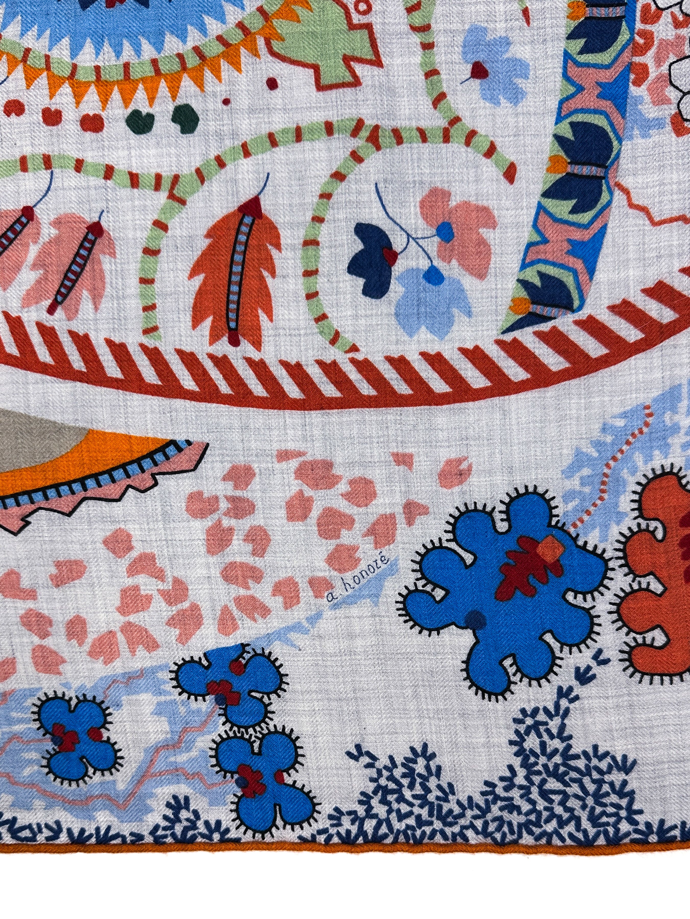 Hermès Paisley Blossom Cashmere Silk 140
