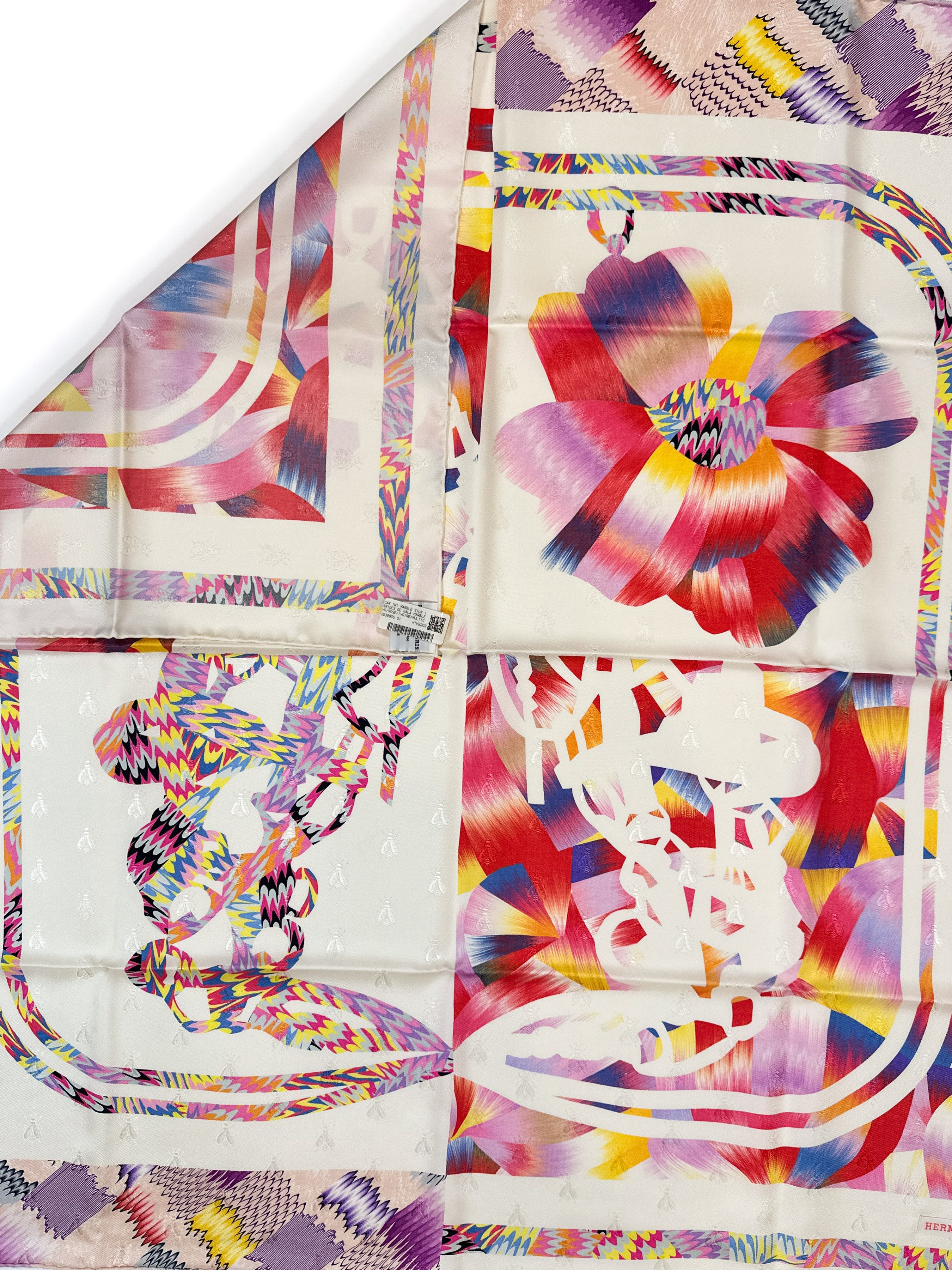 Hermès Brides de Gala Marble Jacquard 90