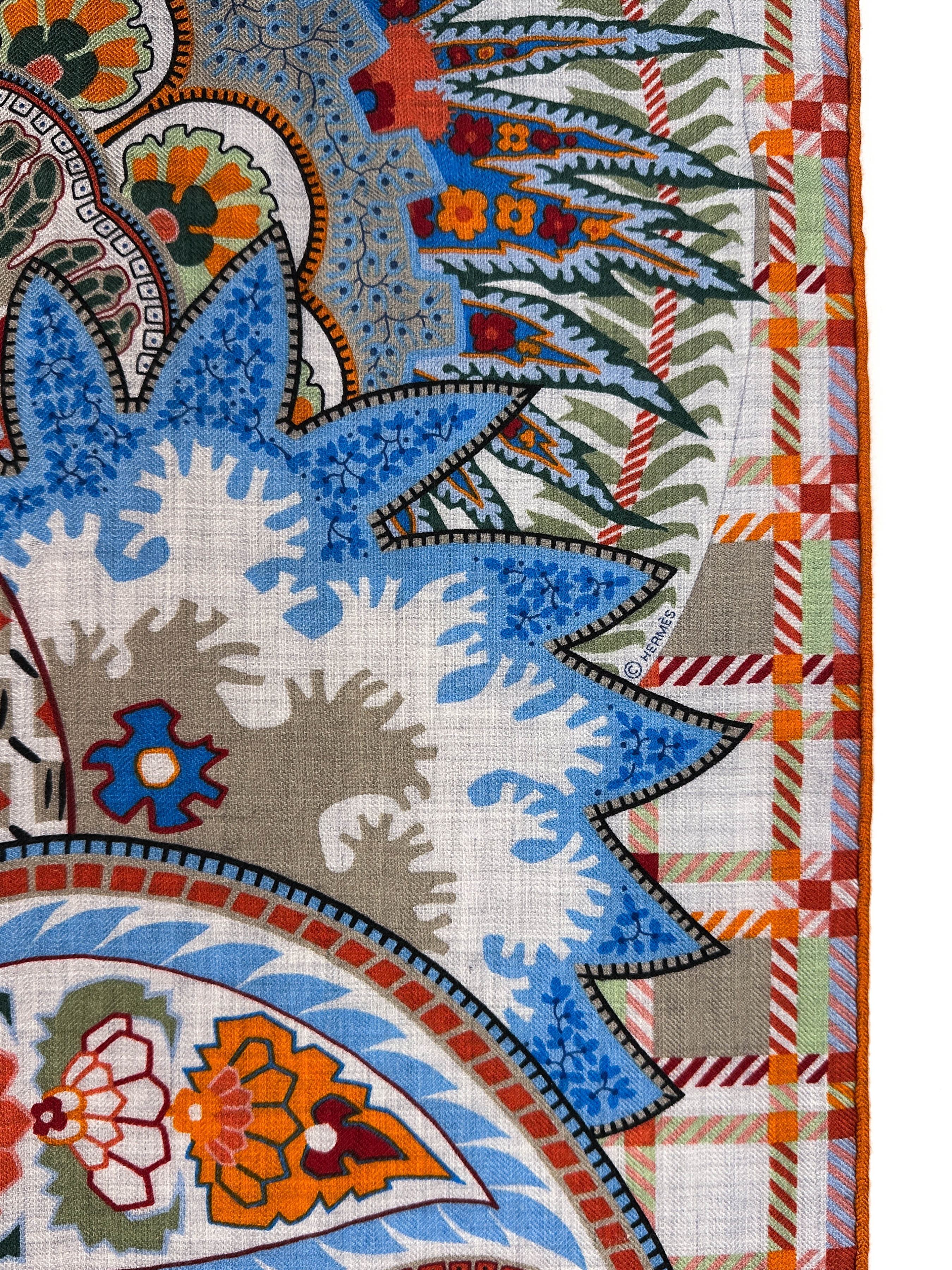 Hermès Paisley Blossom Cashmere Silk 140