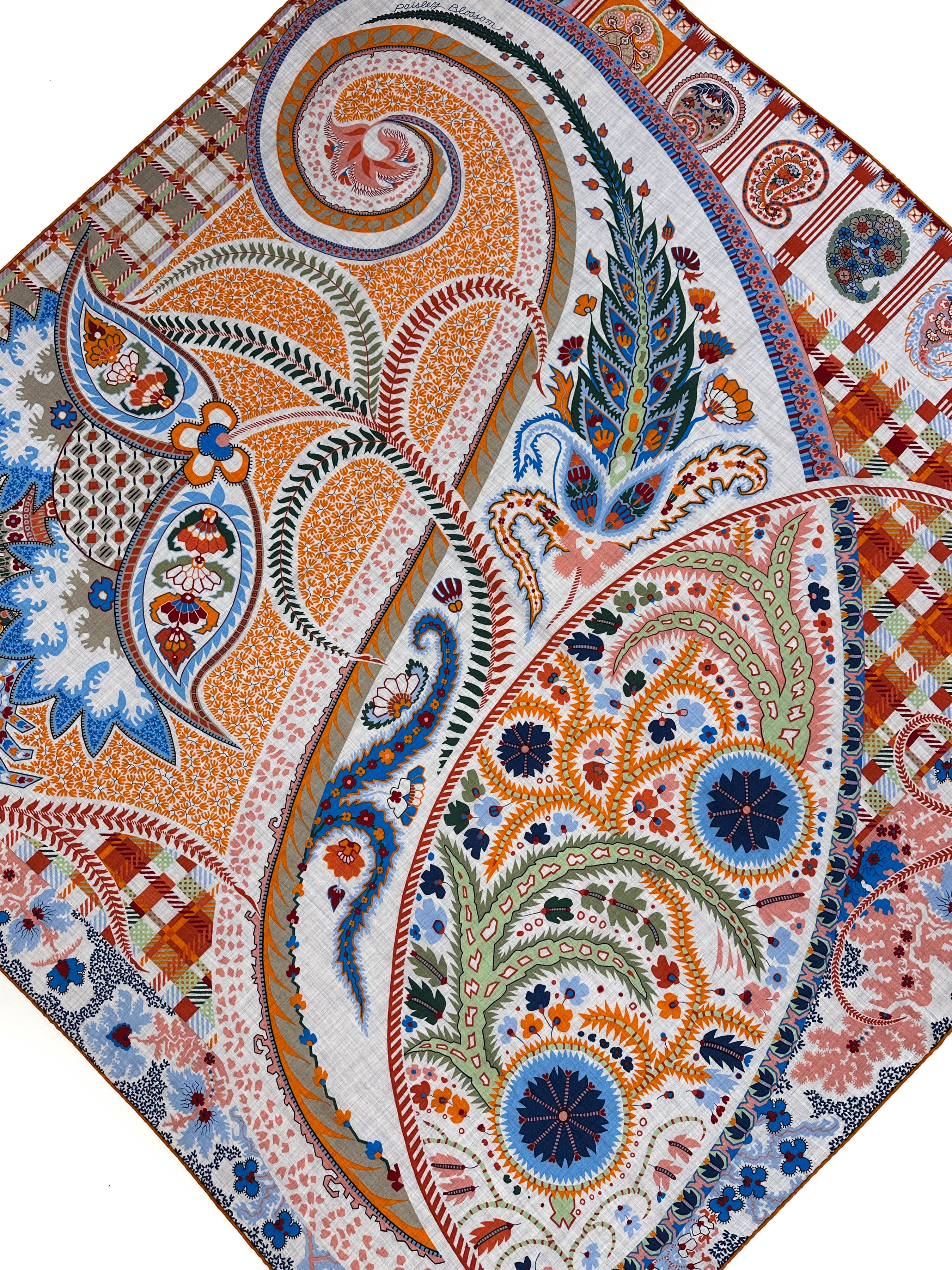 Hermès Paisley Blossom Cashmere Silk 140