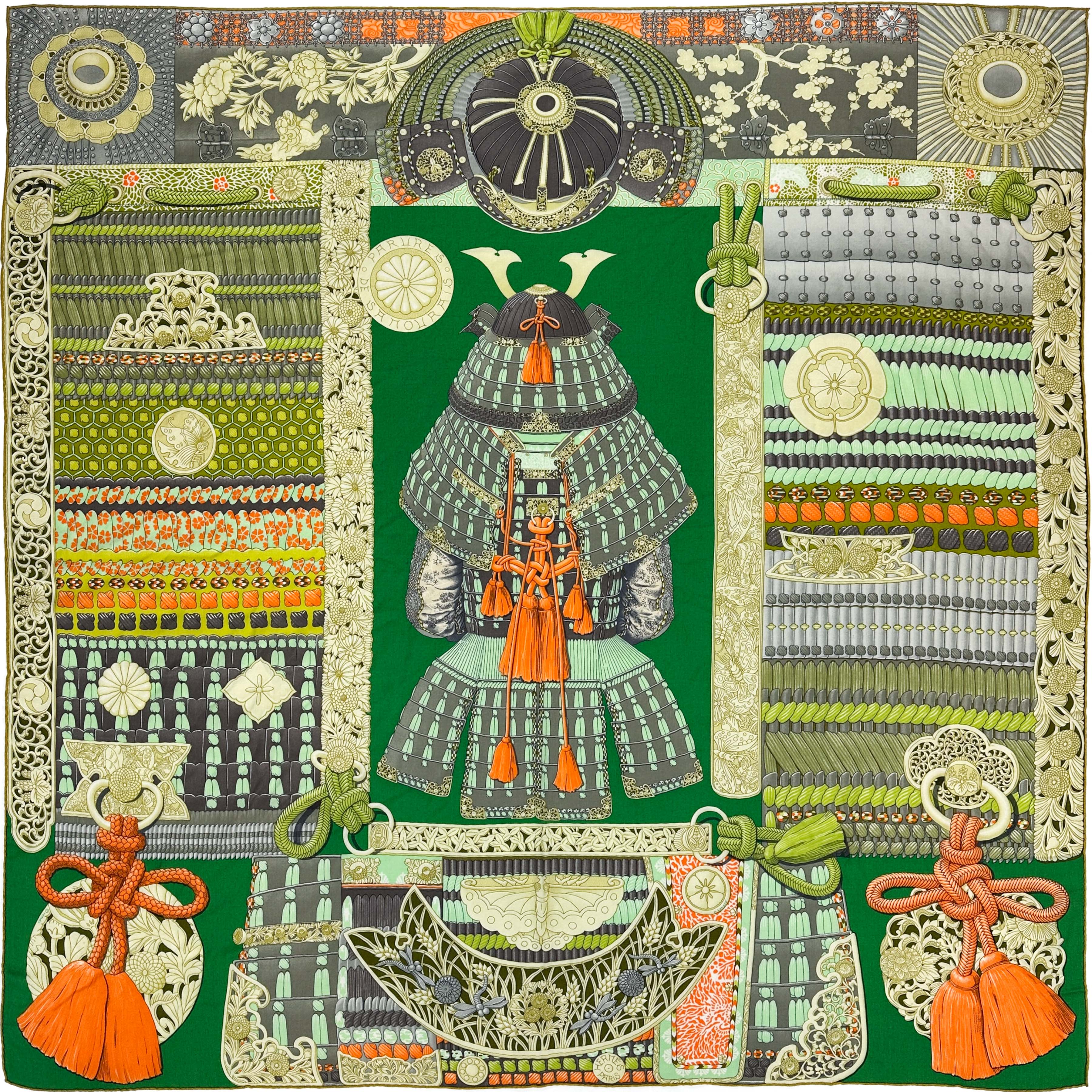 Hermès Parures de Samourais Cashmere Silk 140