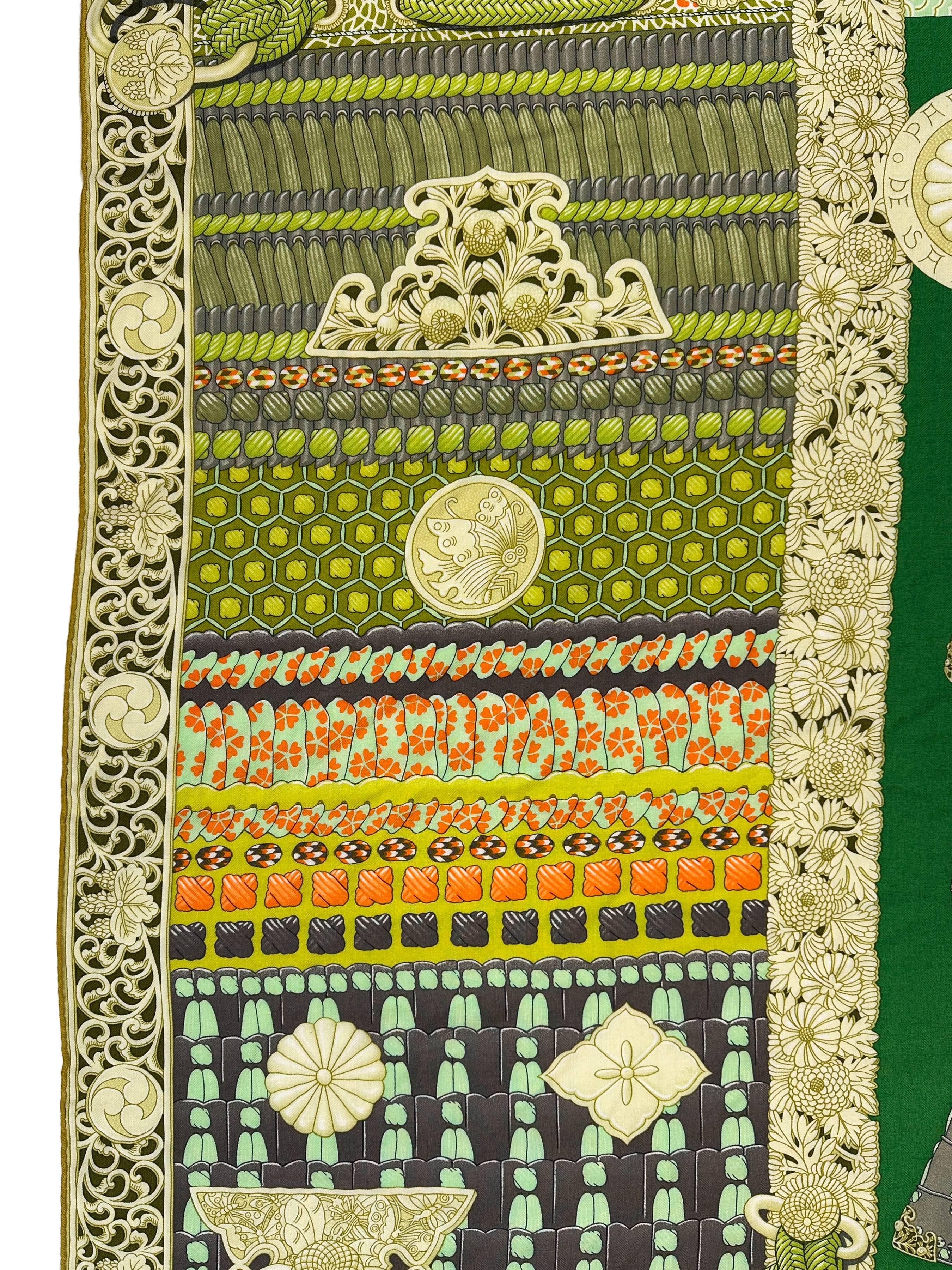 Hermès Parures de Samourais Cashmere Silk 140
