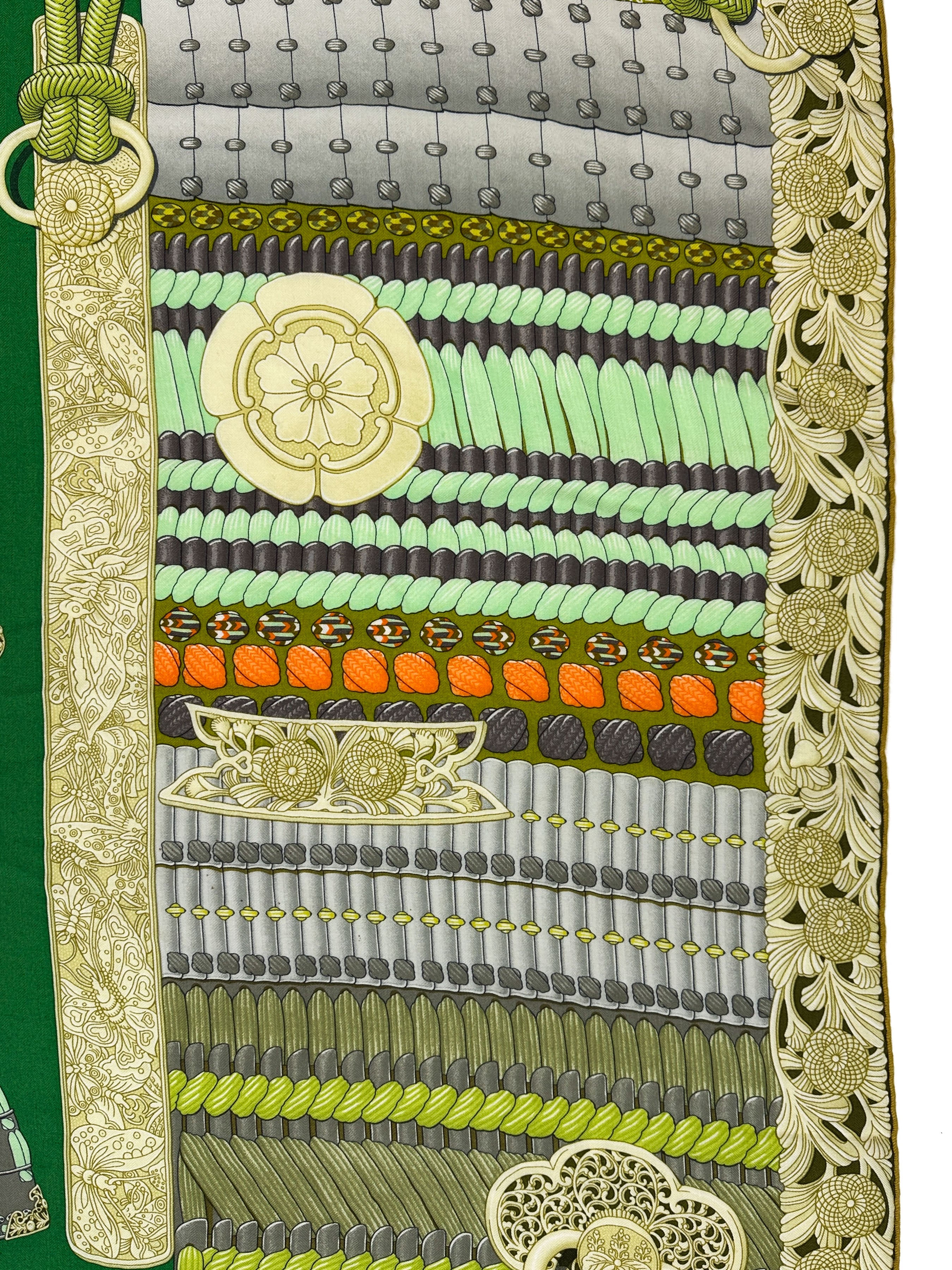 Hermès Parures de Samourais Cashmere Silk 140
