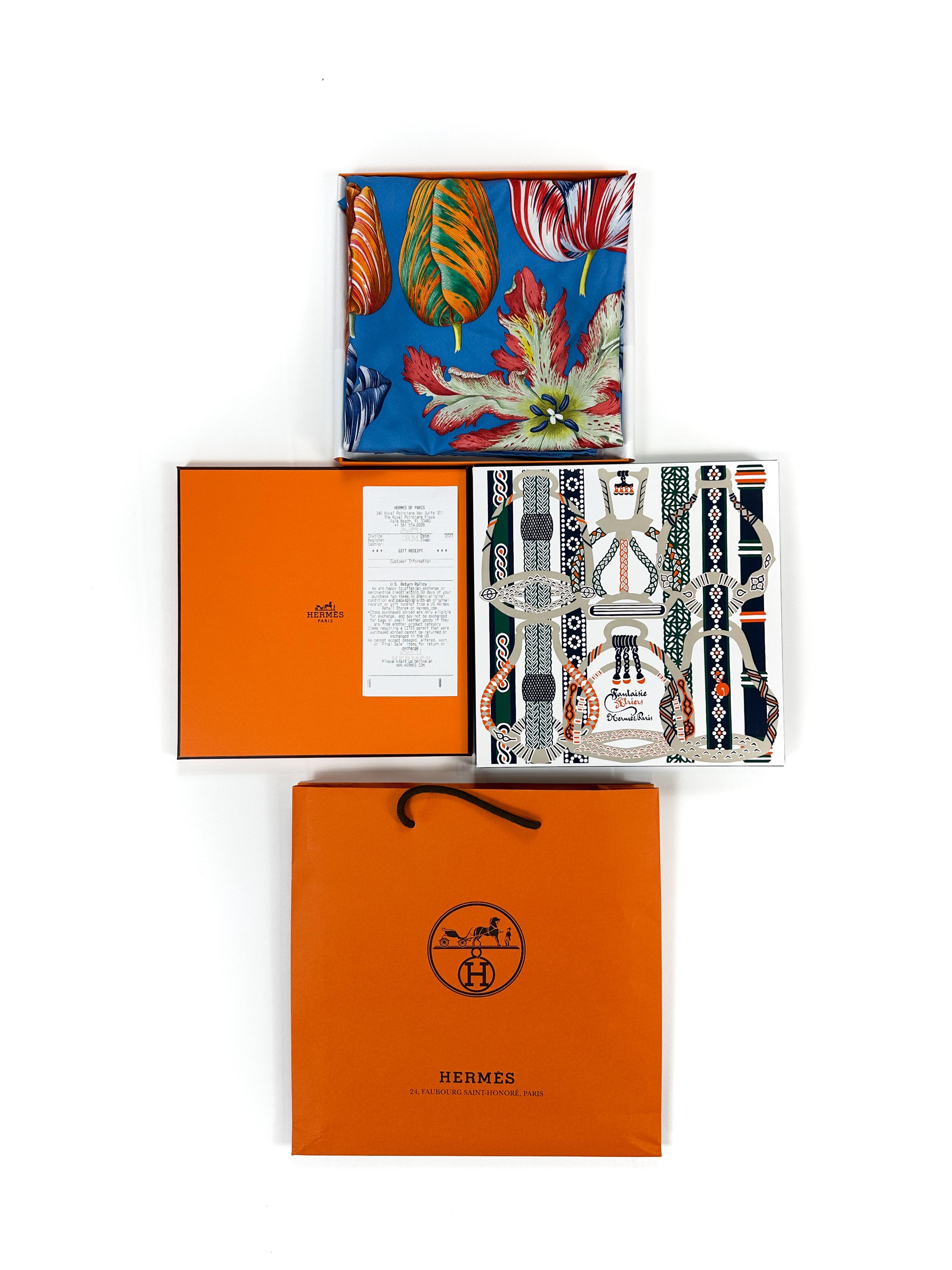 Hermès Tulipomanie 90