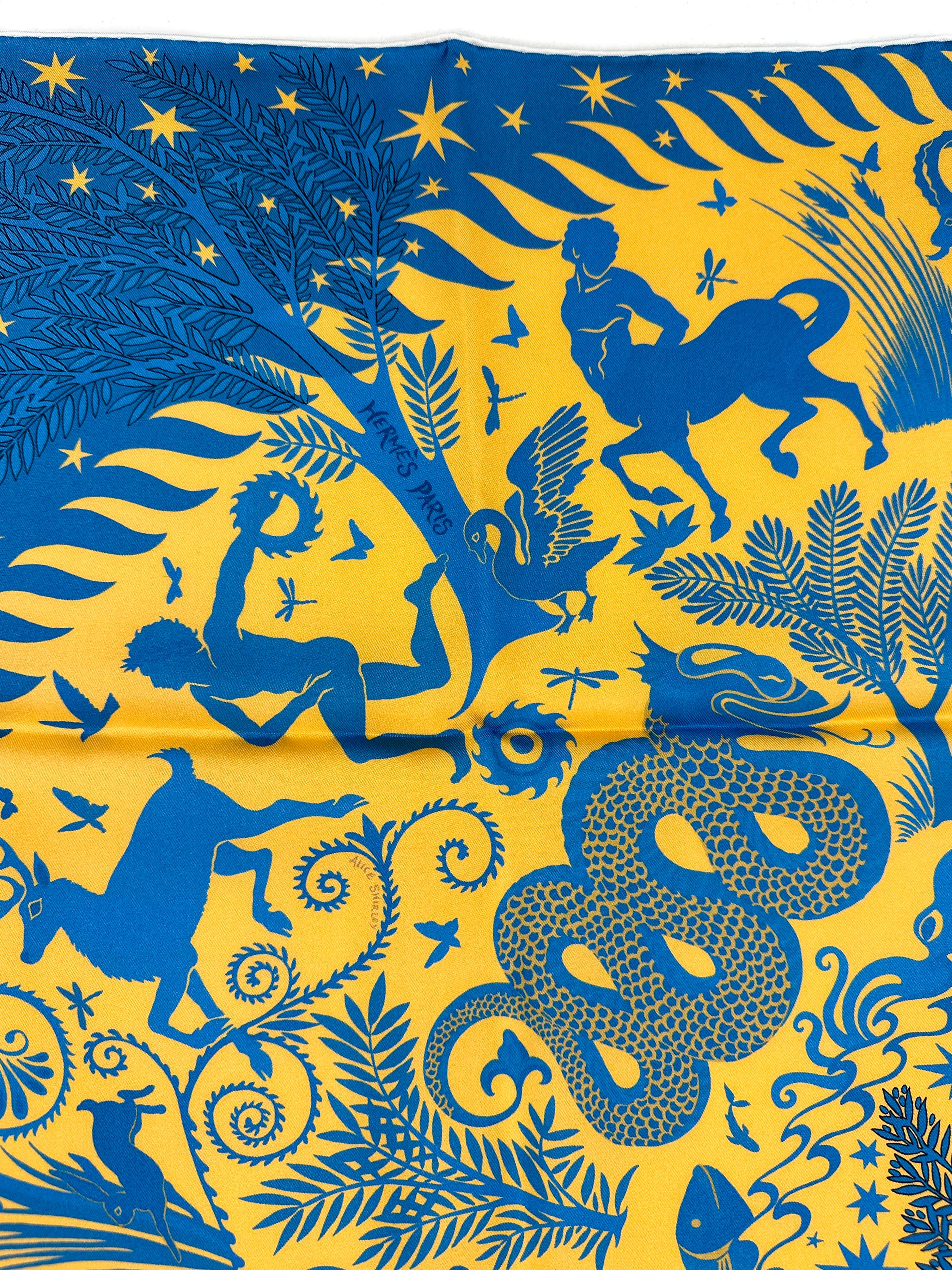 Hermès Sous le Charme d'Orphée Double Face 90