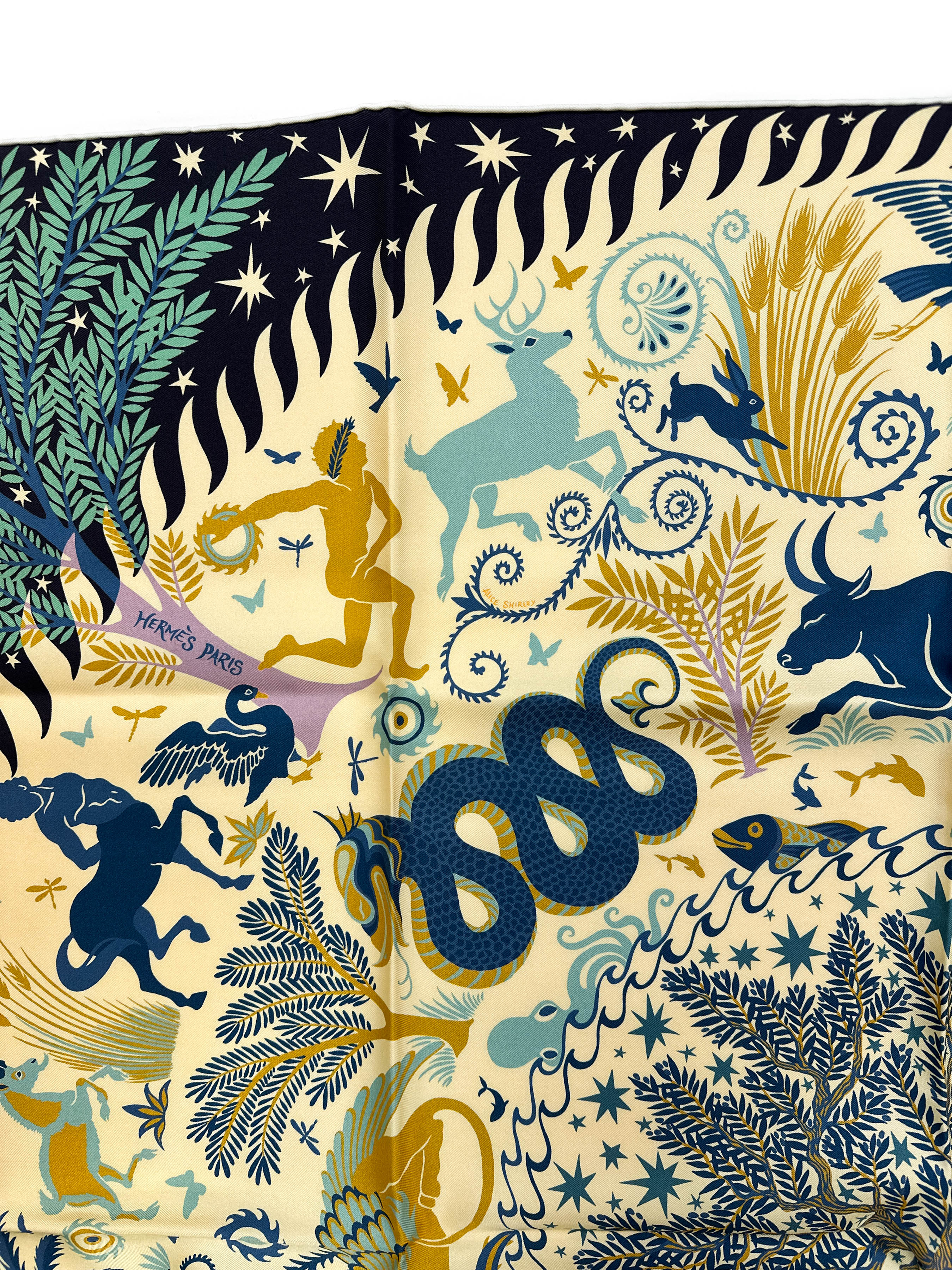 Hermès Sous le Charme d'Orphée Double Face 90