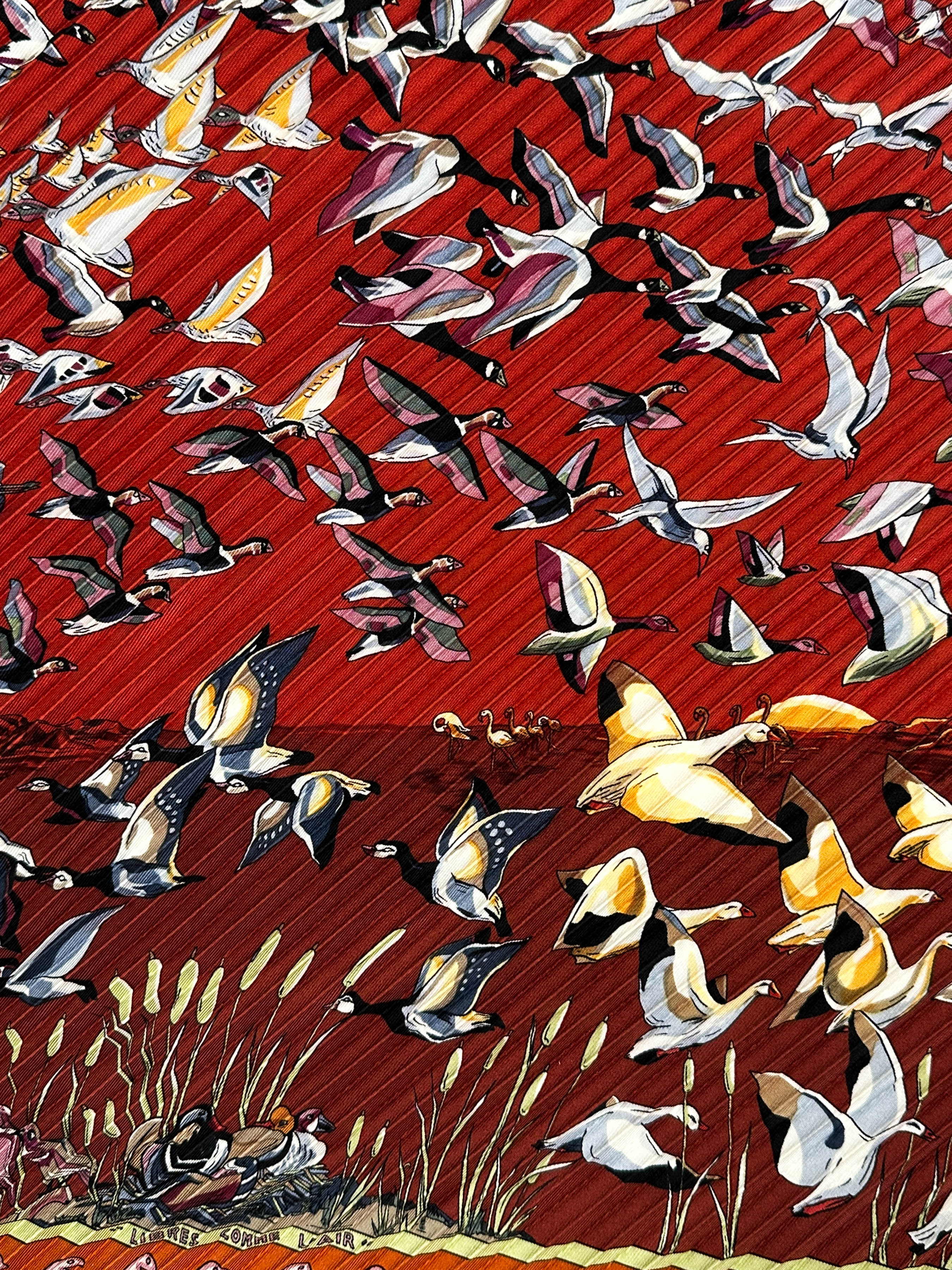 Hermès Libres Comme L'Air Plissé 90