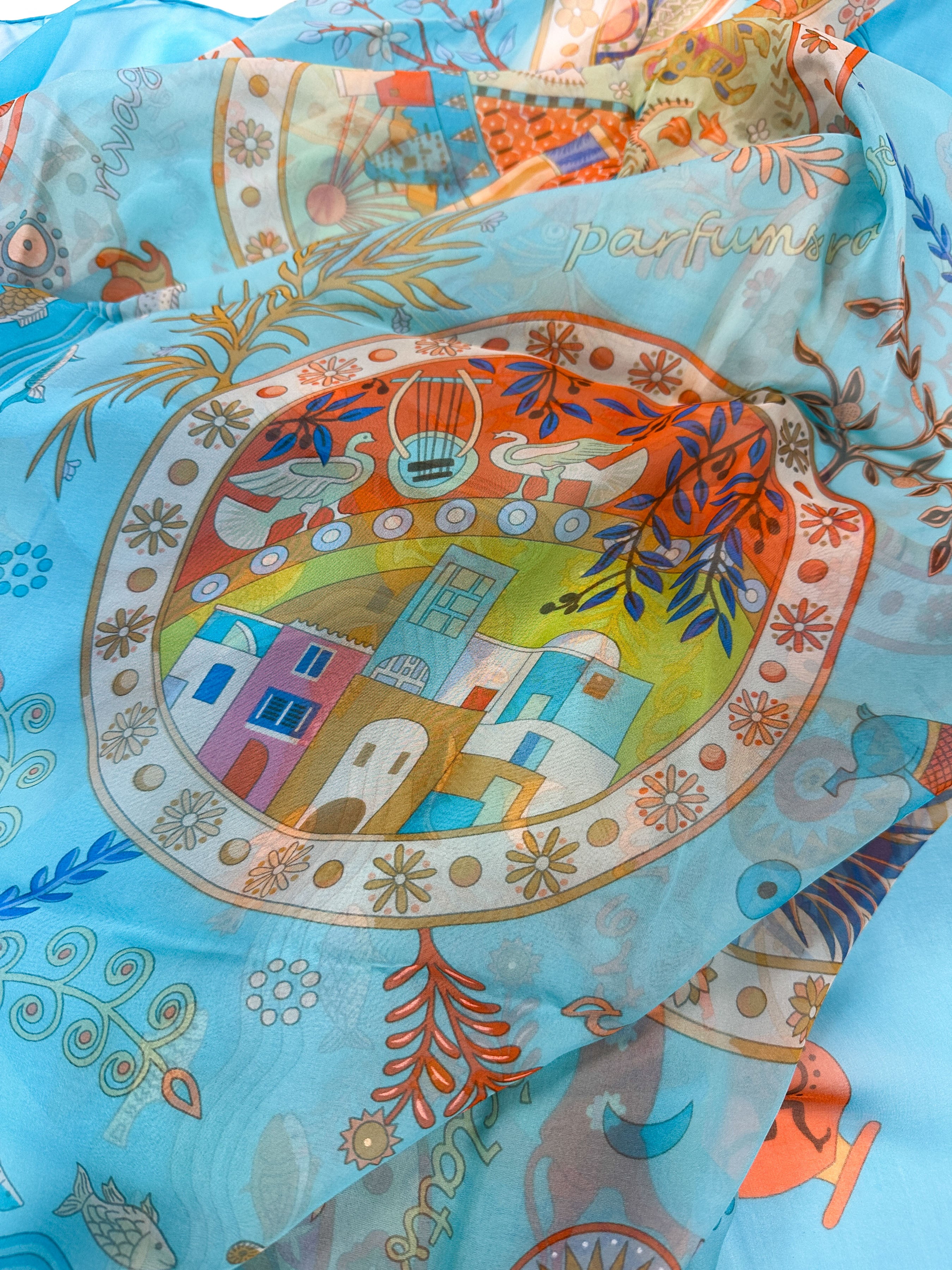 Hermès Escales Méditerranéennes Mousseline 140