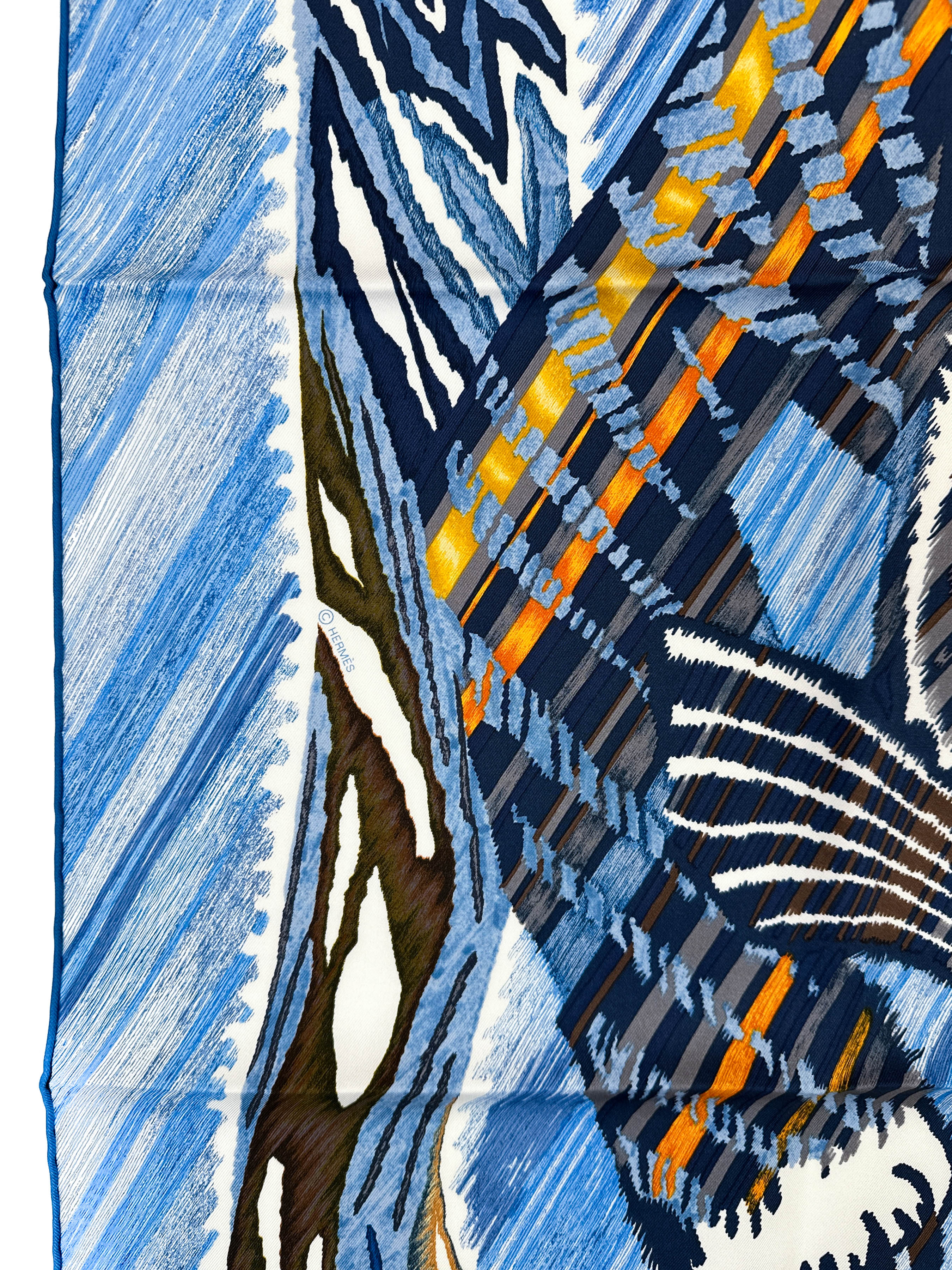 Hermès Le Chat Carré 90