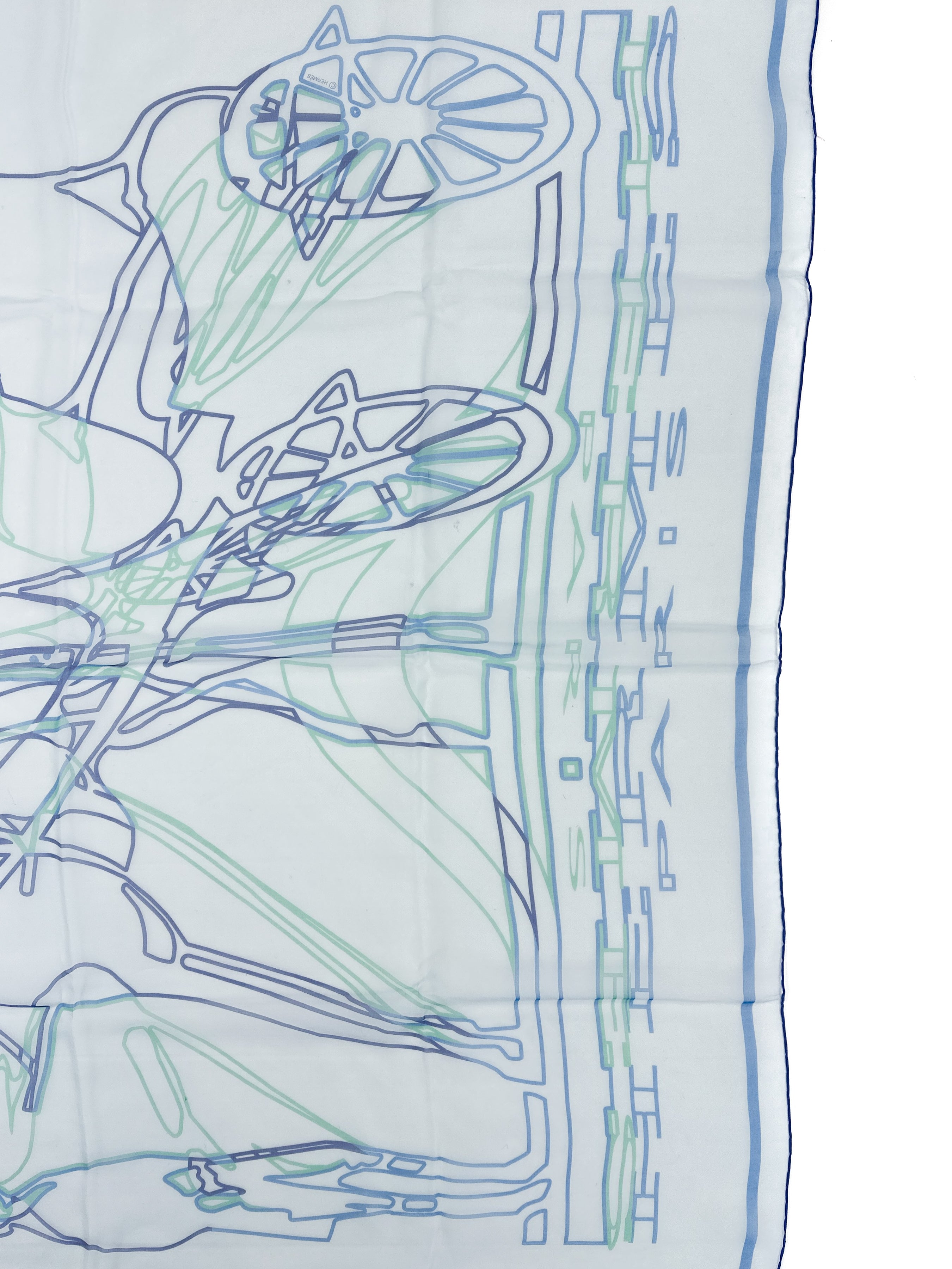 Hermès Calèche élastique Finesse Mousseline 90