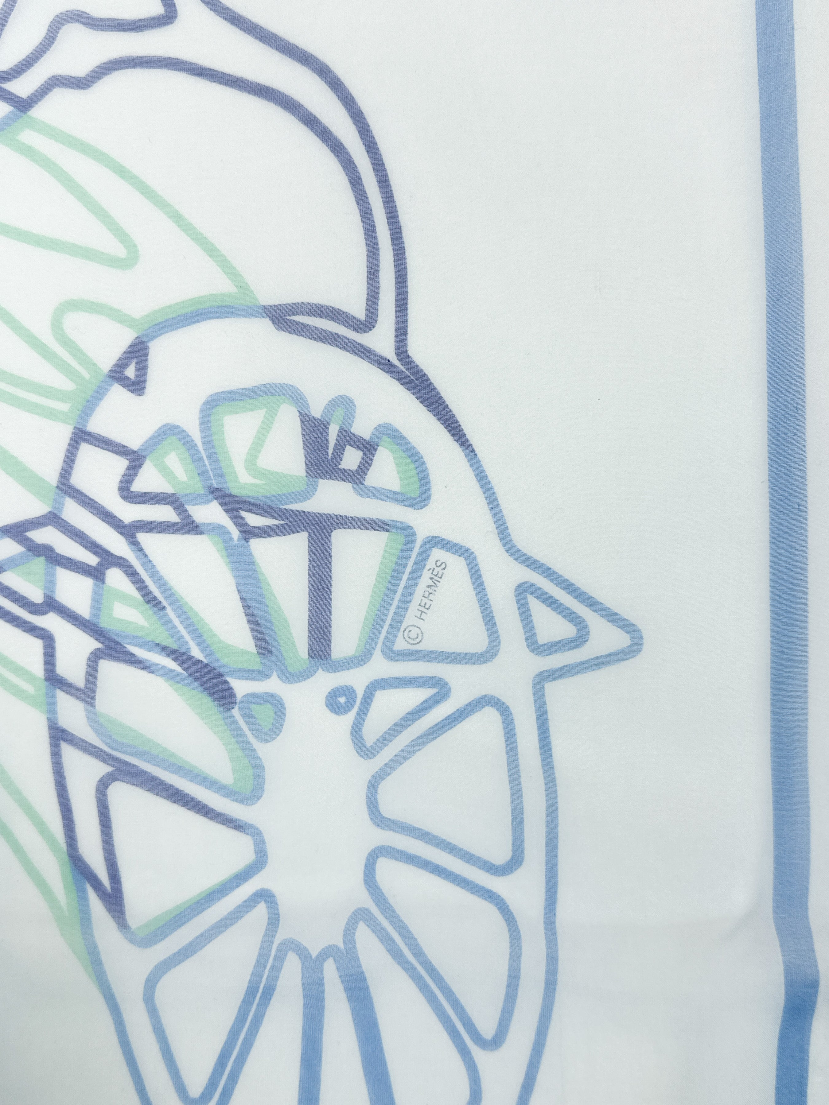 Hermès Calèche élastique Finesse Mousseline 90