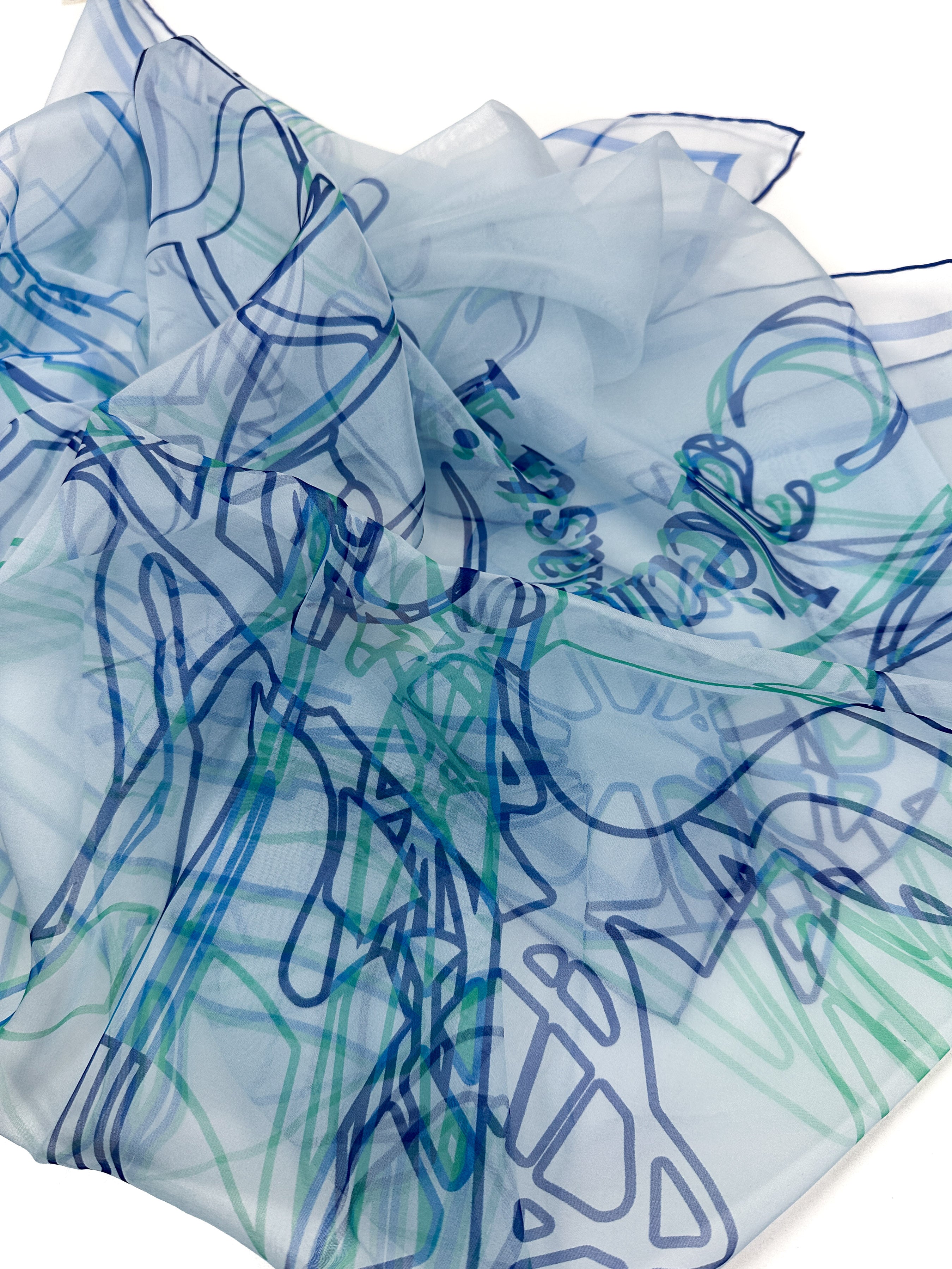 Hermès Calèche élastique Finesse Mousseline 90