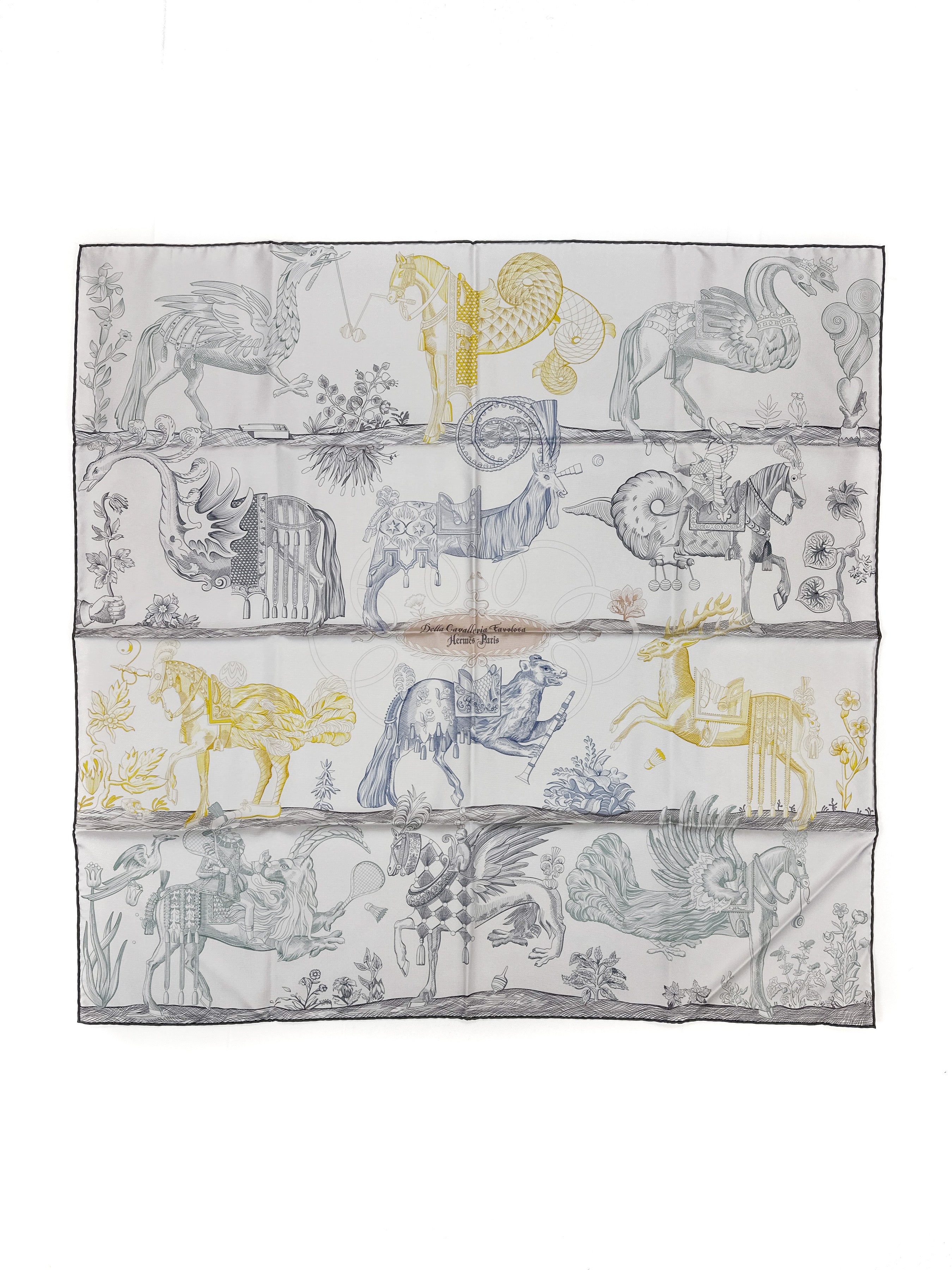 Hermès Della Cavalleria Favolosa Double Face 90