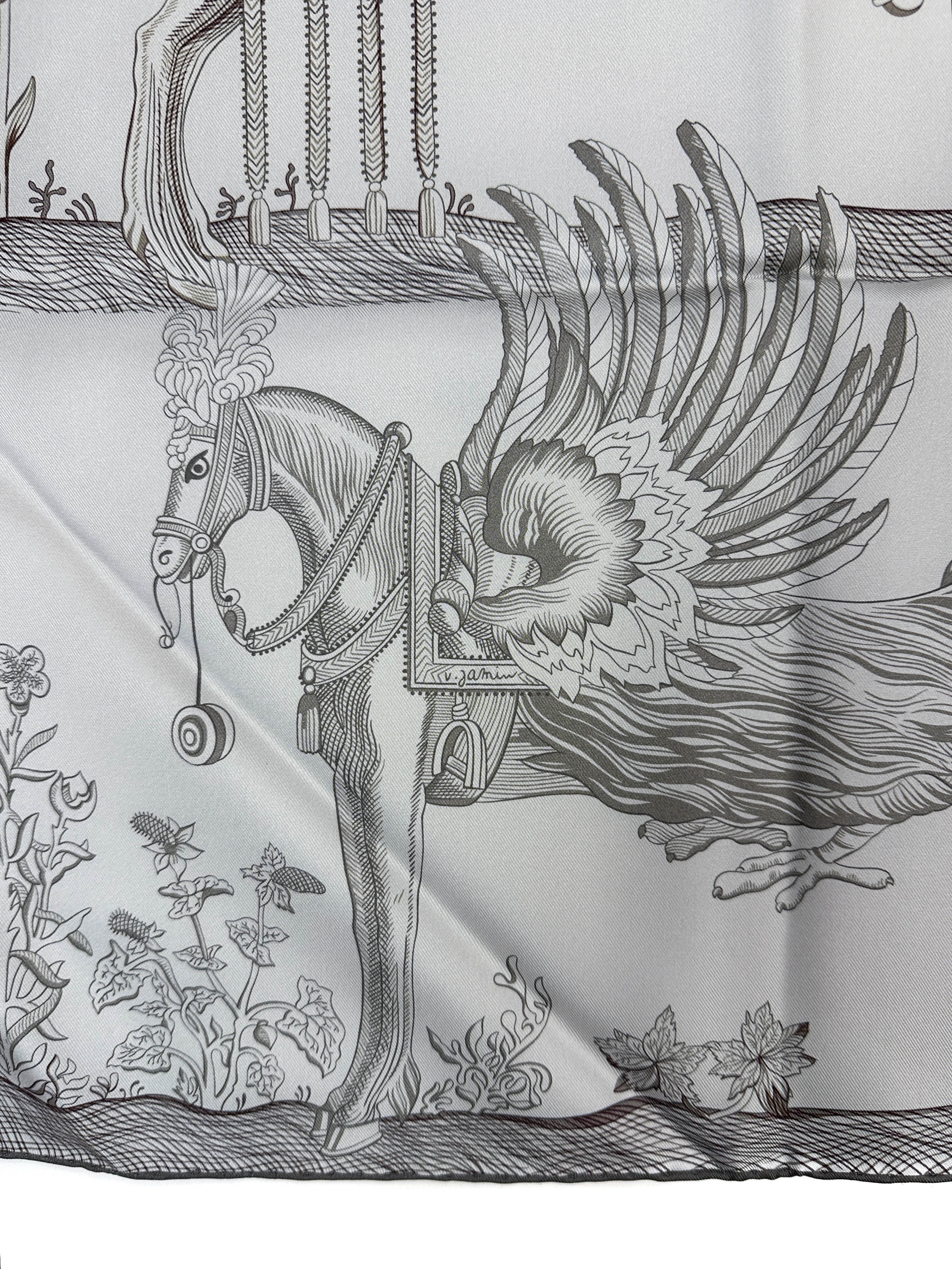 Hermès Della Cavalleria Favolosa Double Face 90