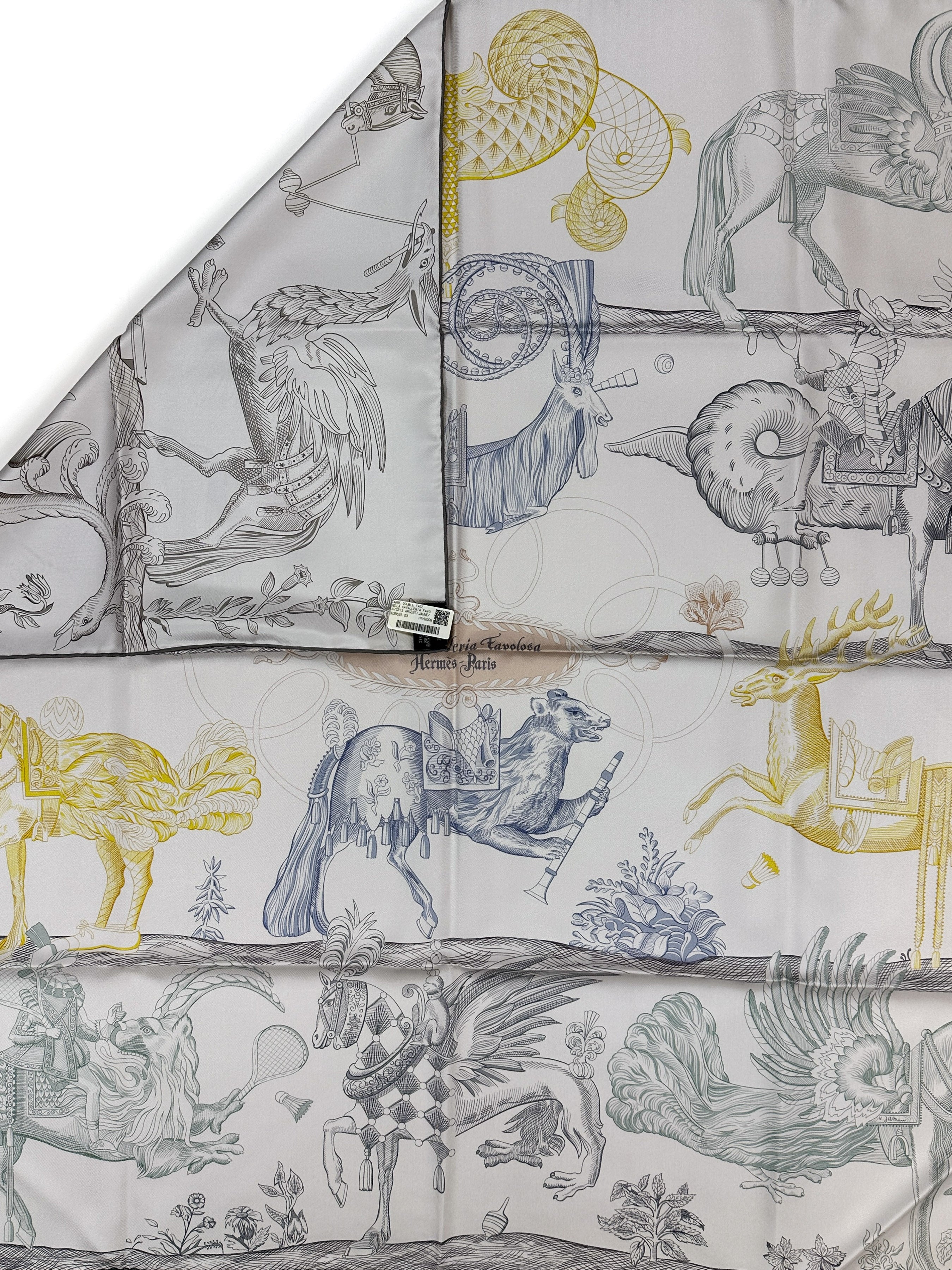 Hermès Della Cavalleria Favolosa Double Face 90