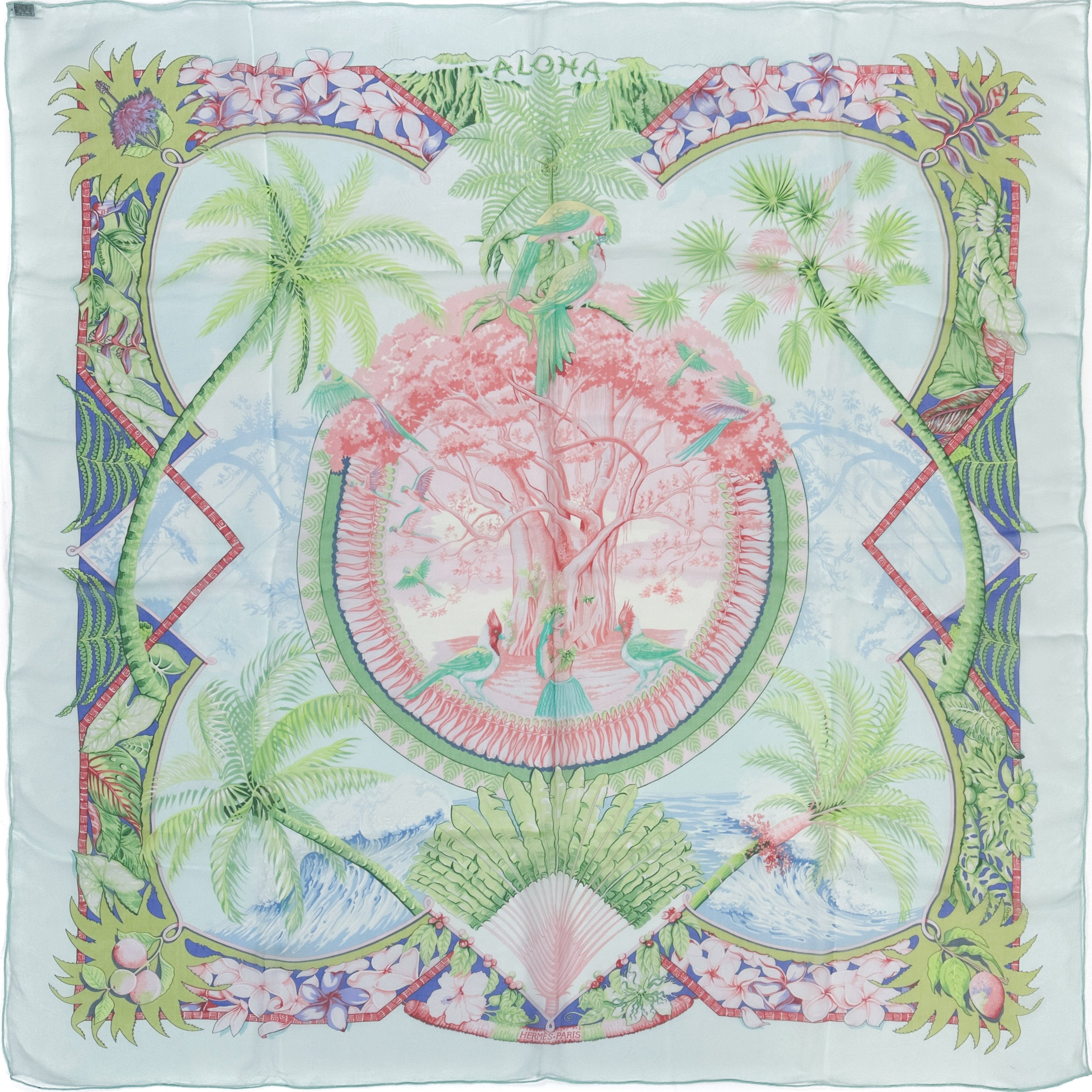 Hermès Aloha Mousseline 90