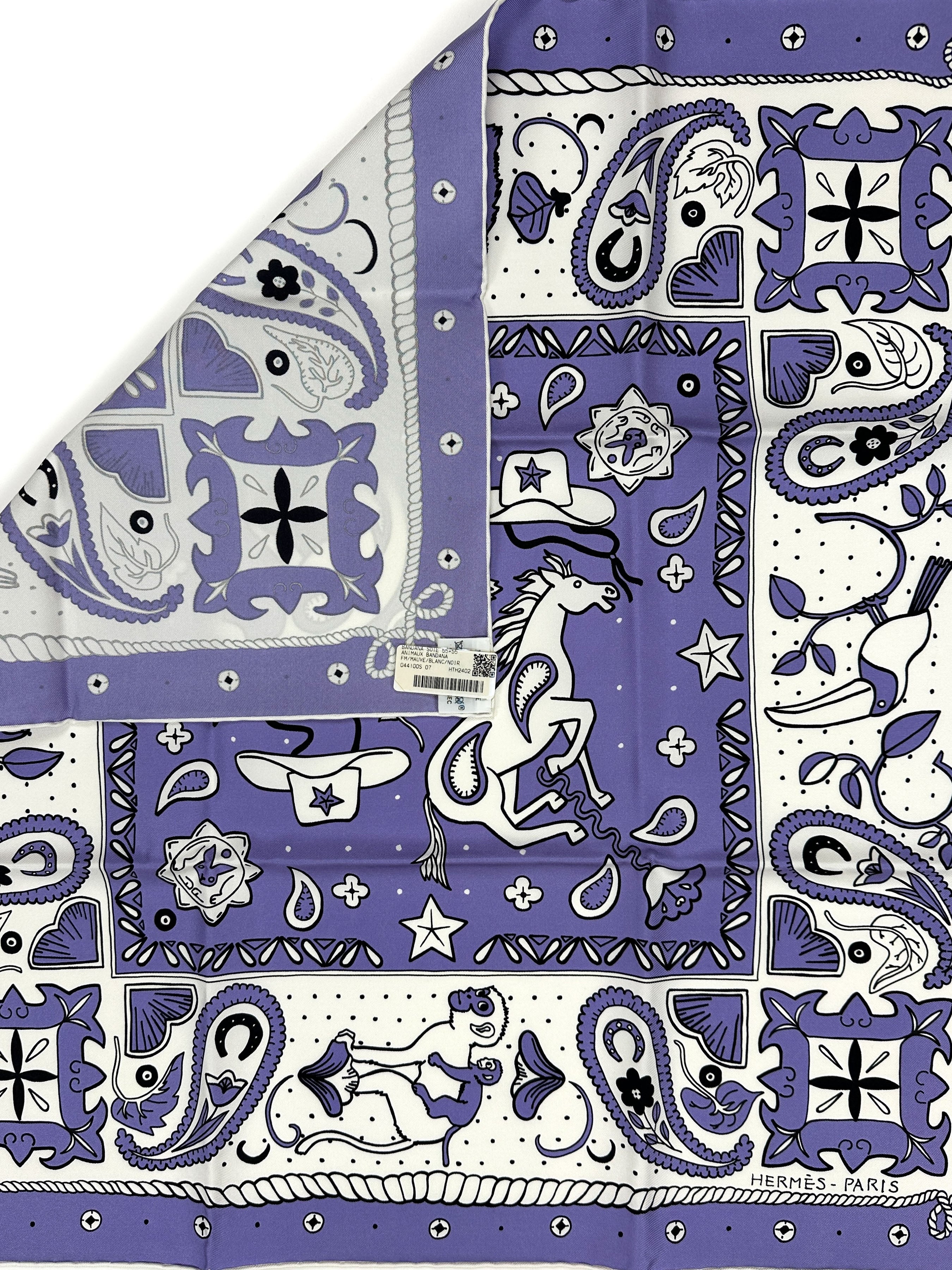 Hermès Animaux Bandana 55