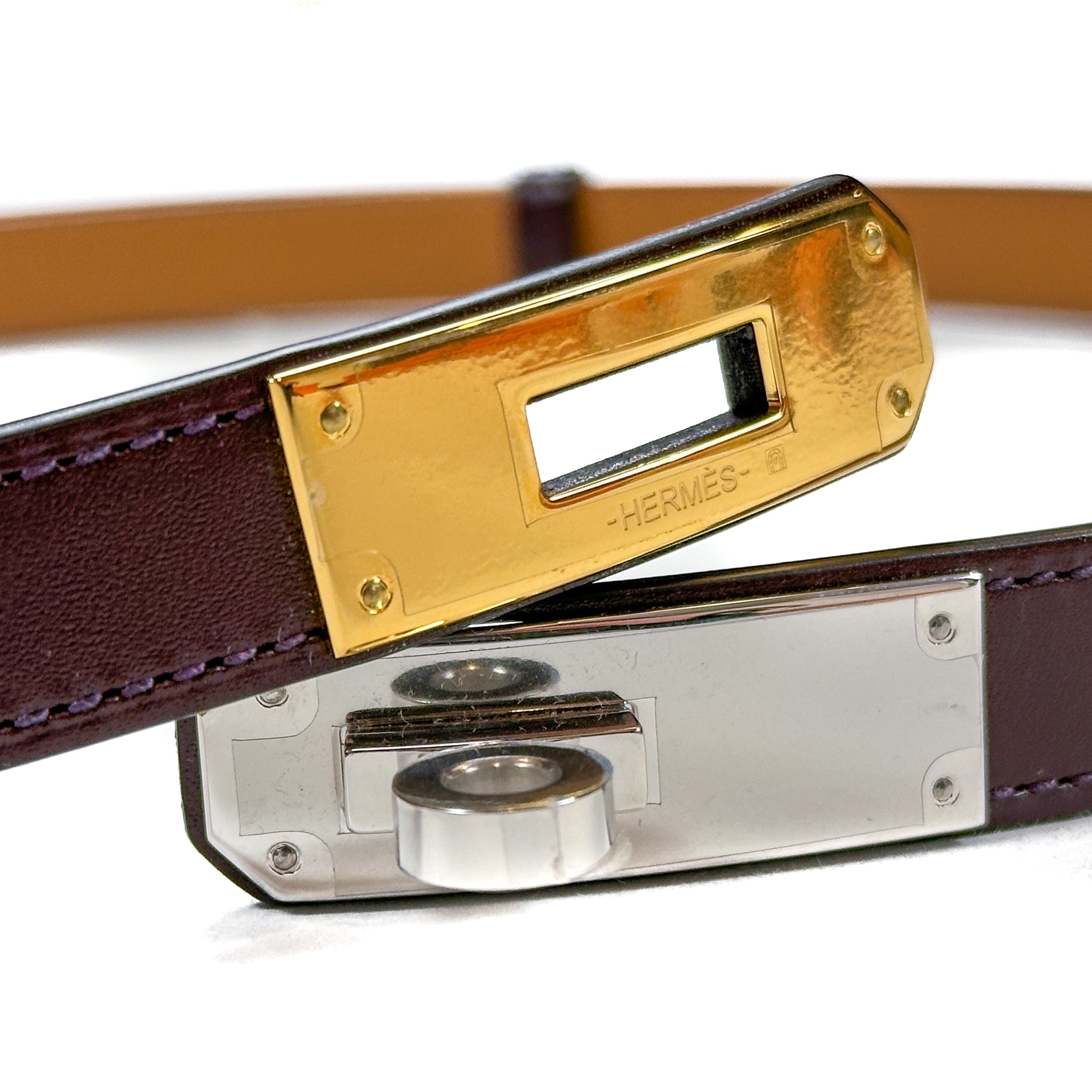 Hermès Kelly 18 Duo Electrum Belt