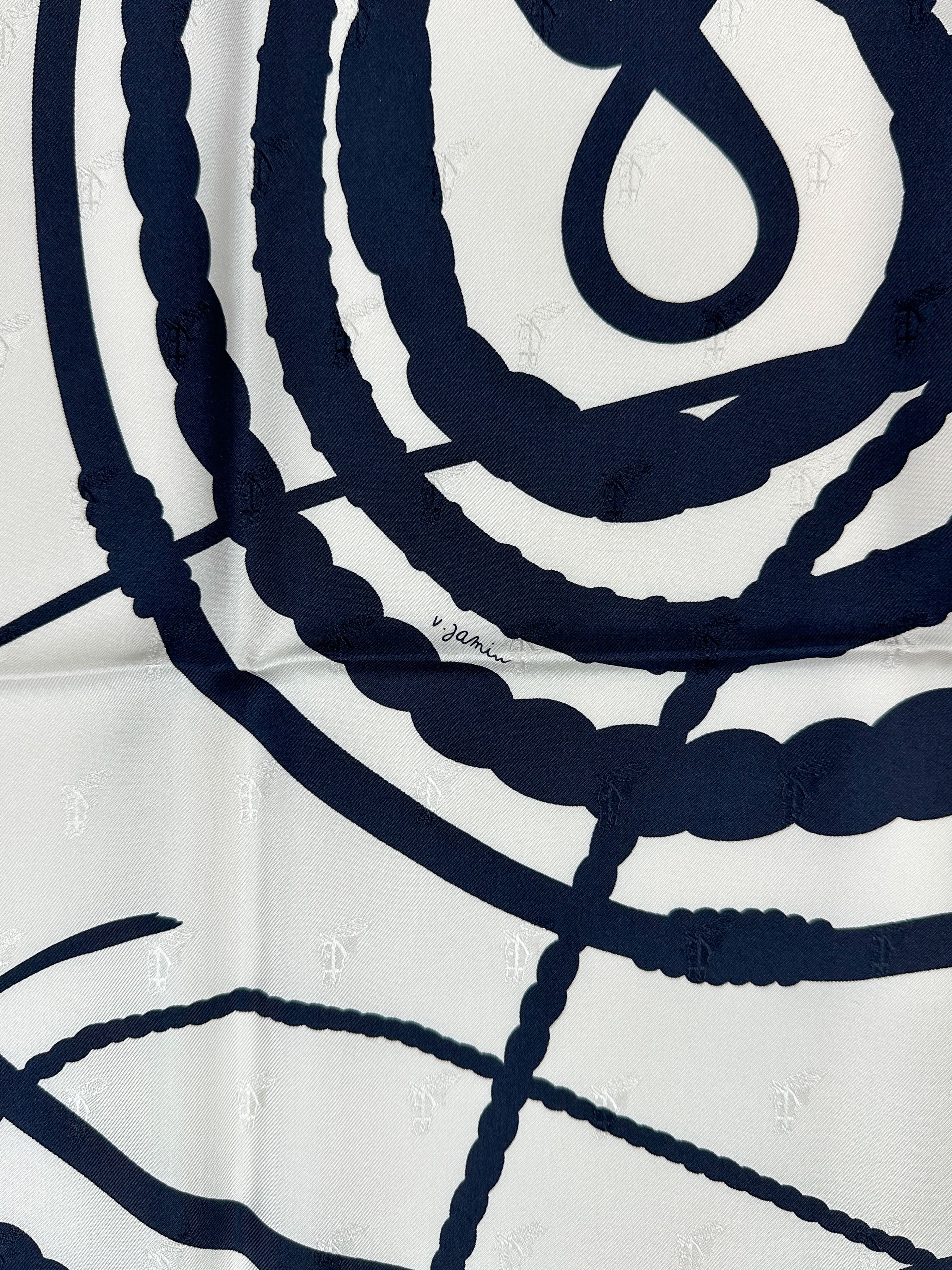 Hermès Fouets et Badines Jacquard Silk 140