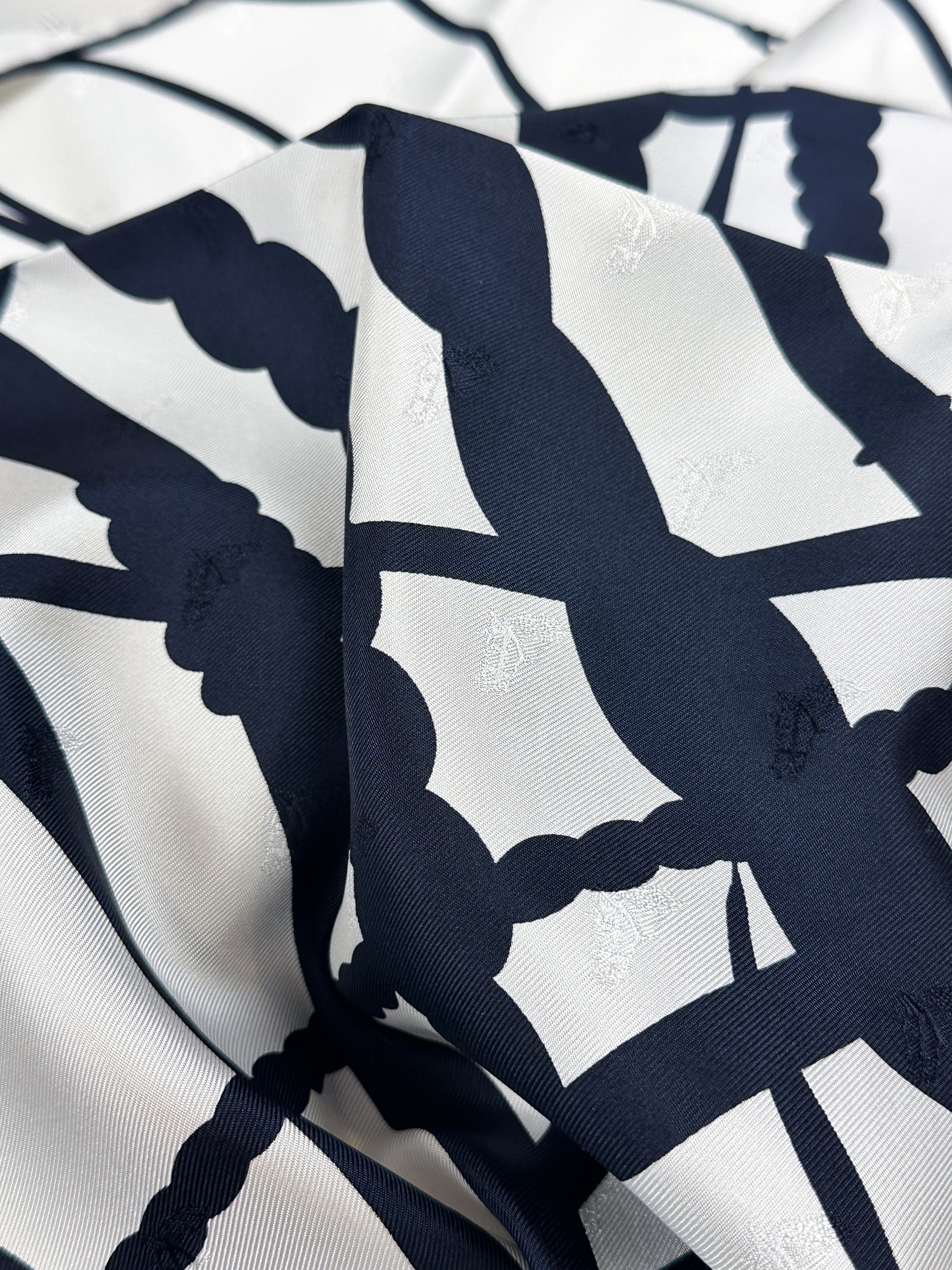 Hermès Fouets et Badines Jacquard Silk 140