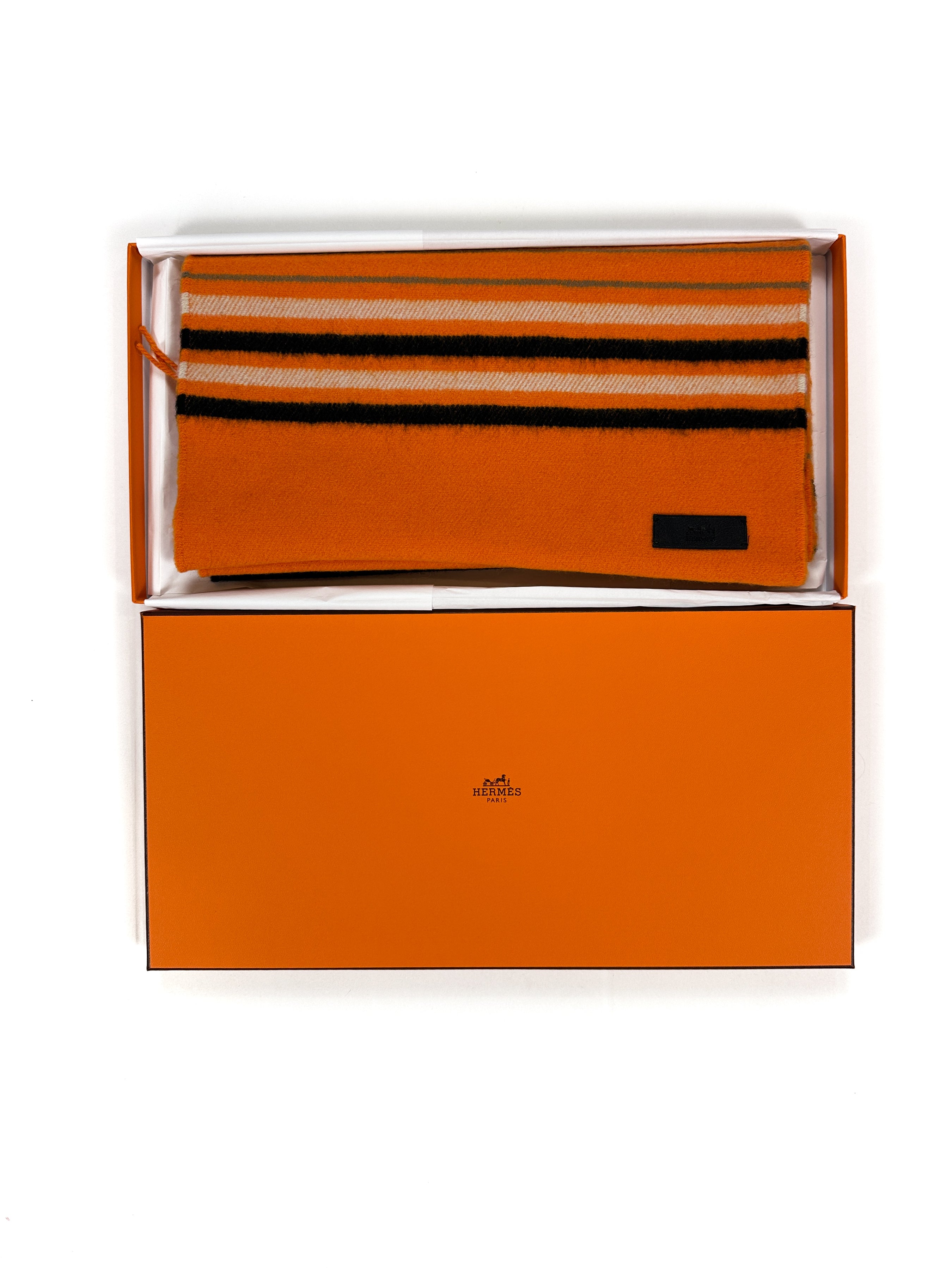 Hermès Striped Winter Scarf