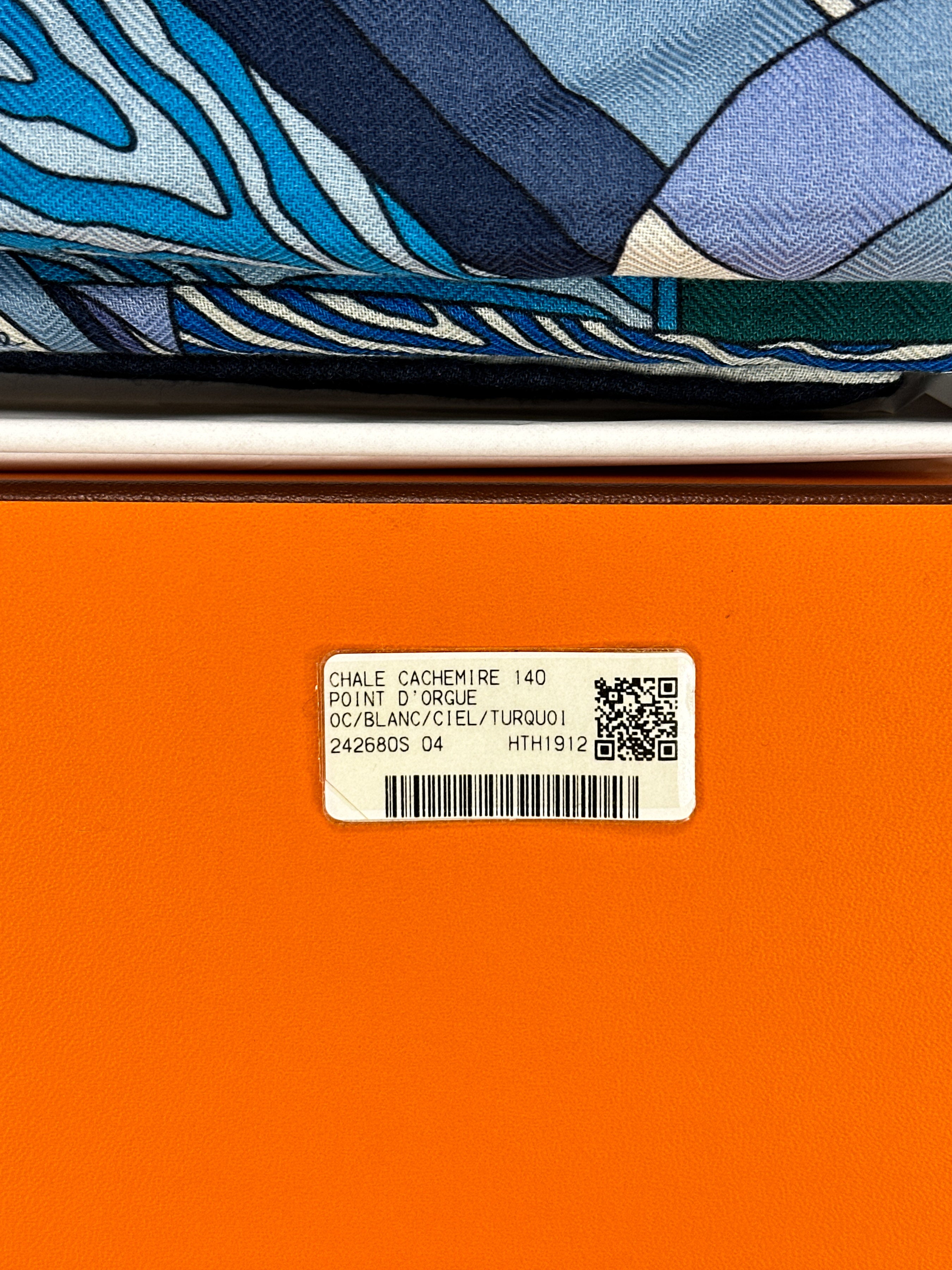 Hermès Point d'orgue Cashmere Silk 140