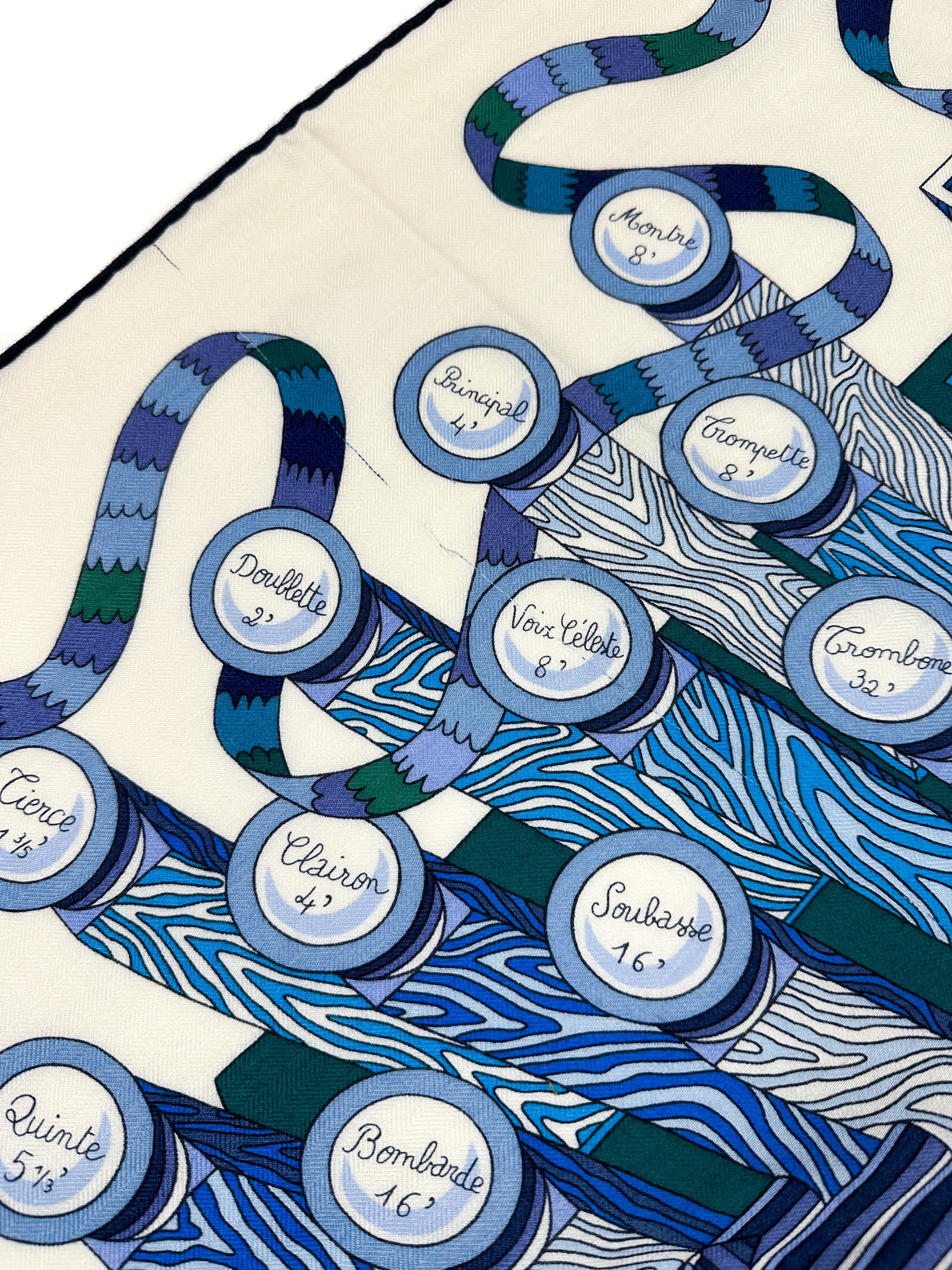 Hermès Point d'orgue Cashmere Silk 140