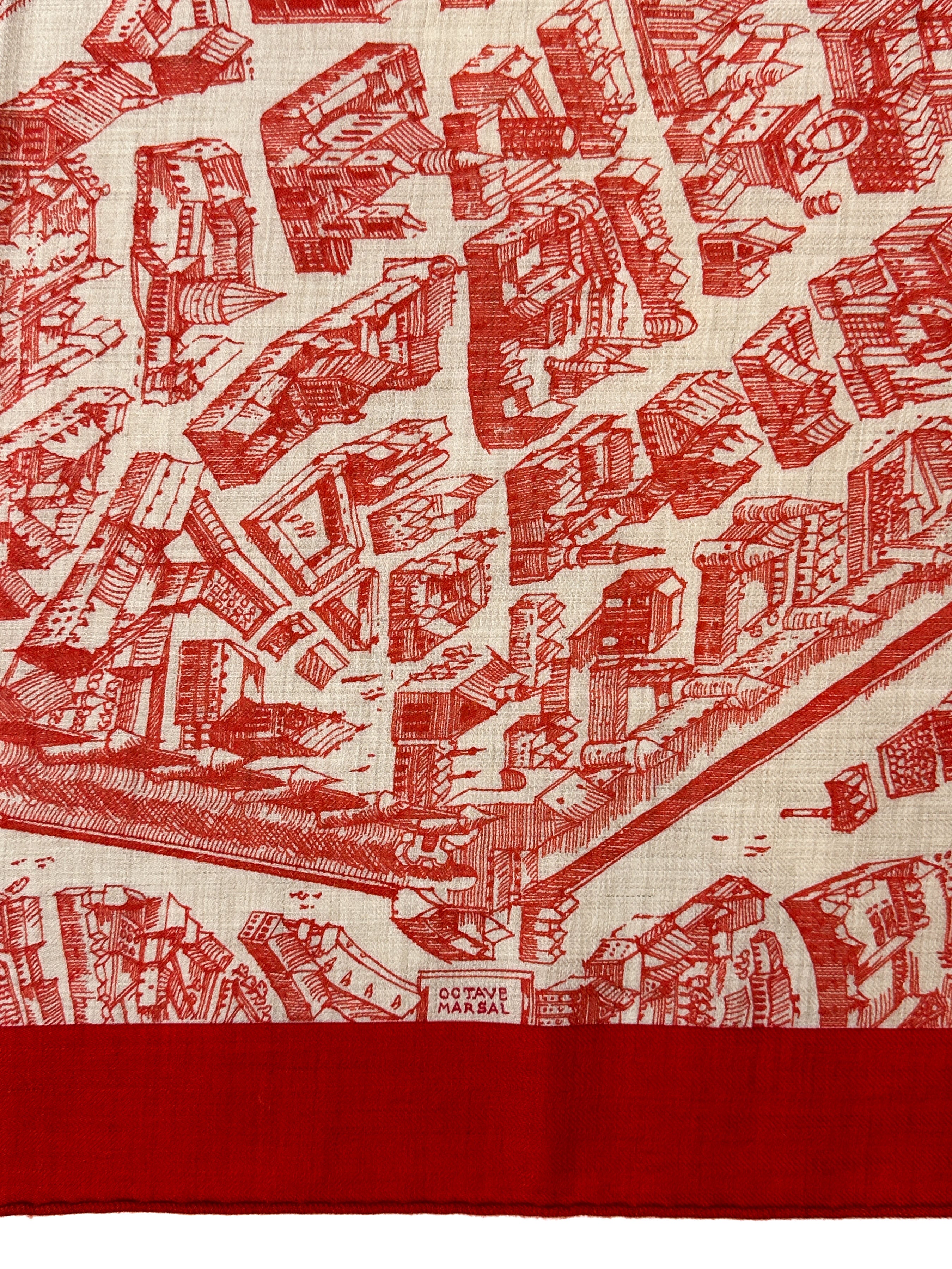 Hermès La Cité Cavalière Cashmere 140