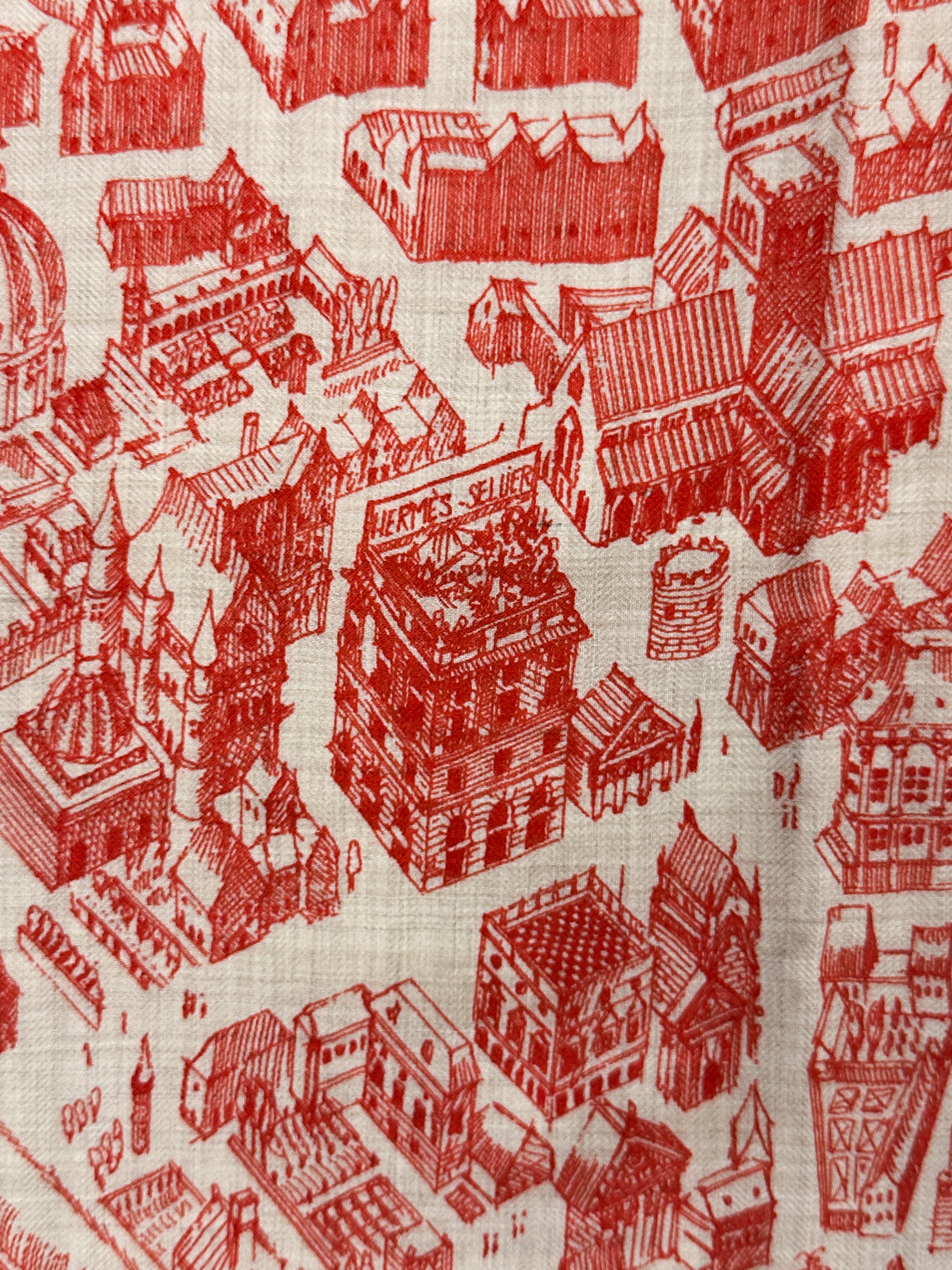 Hermès La Cité Cavalière Cashmere 140