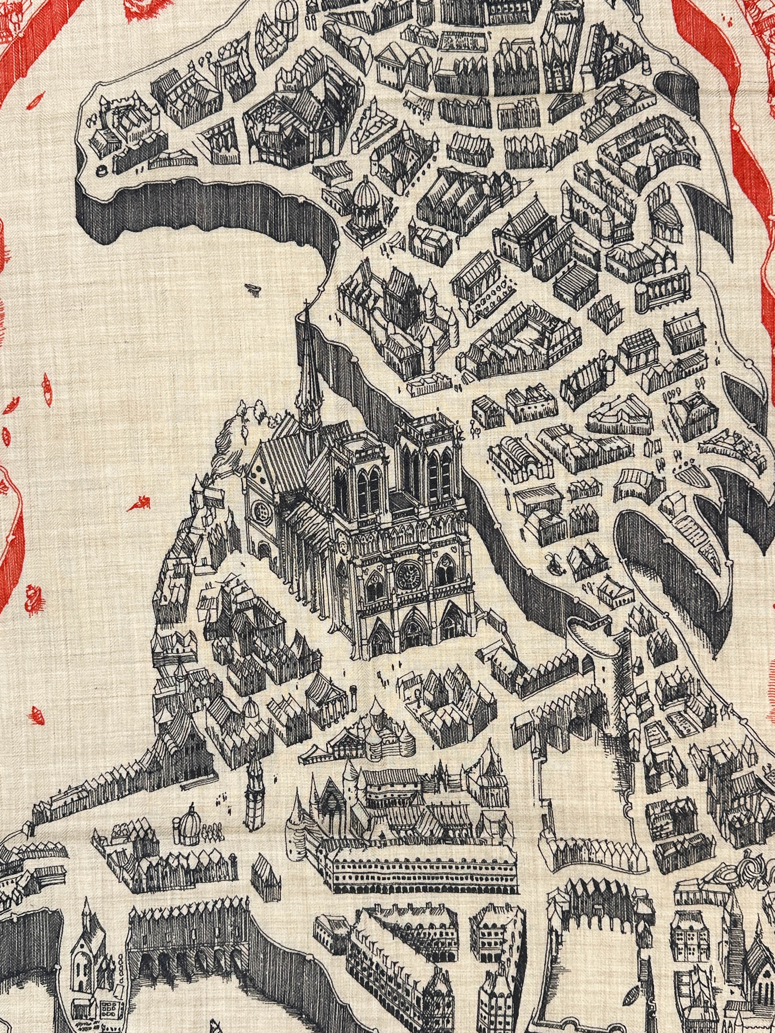 Hermès La Cité Cavalière Cashmere 140