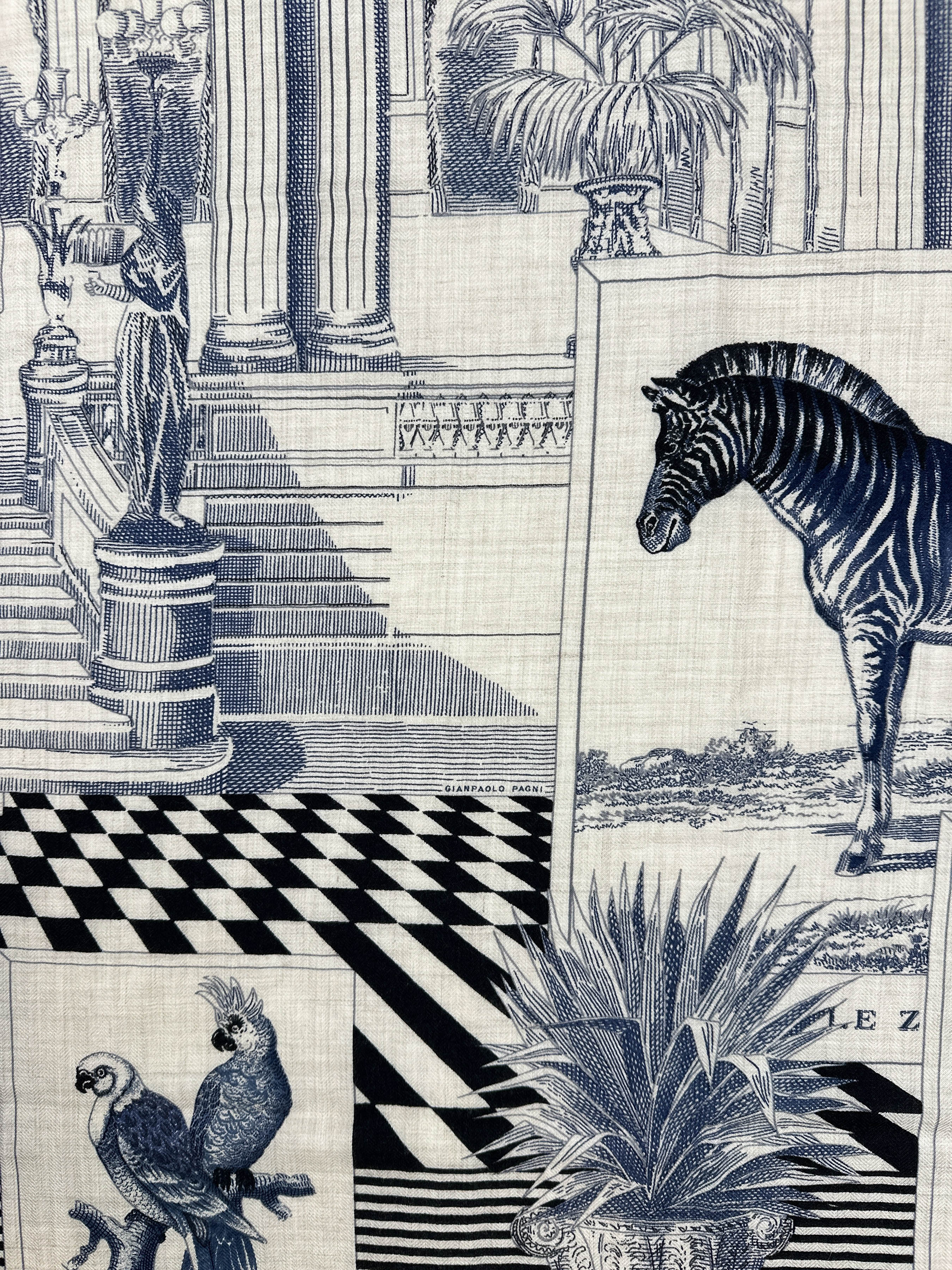 Hermès Grand Théâtre Nouveau Cashmere Silk 140