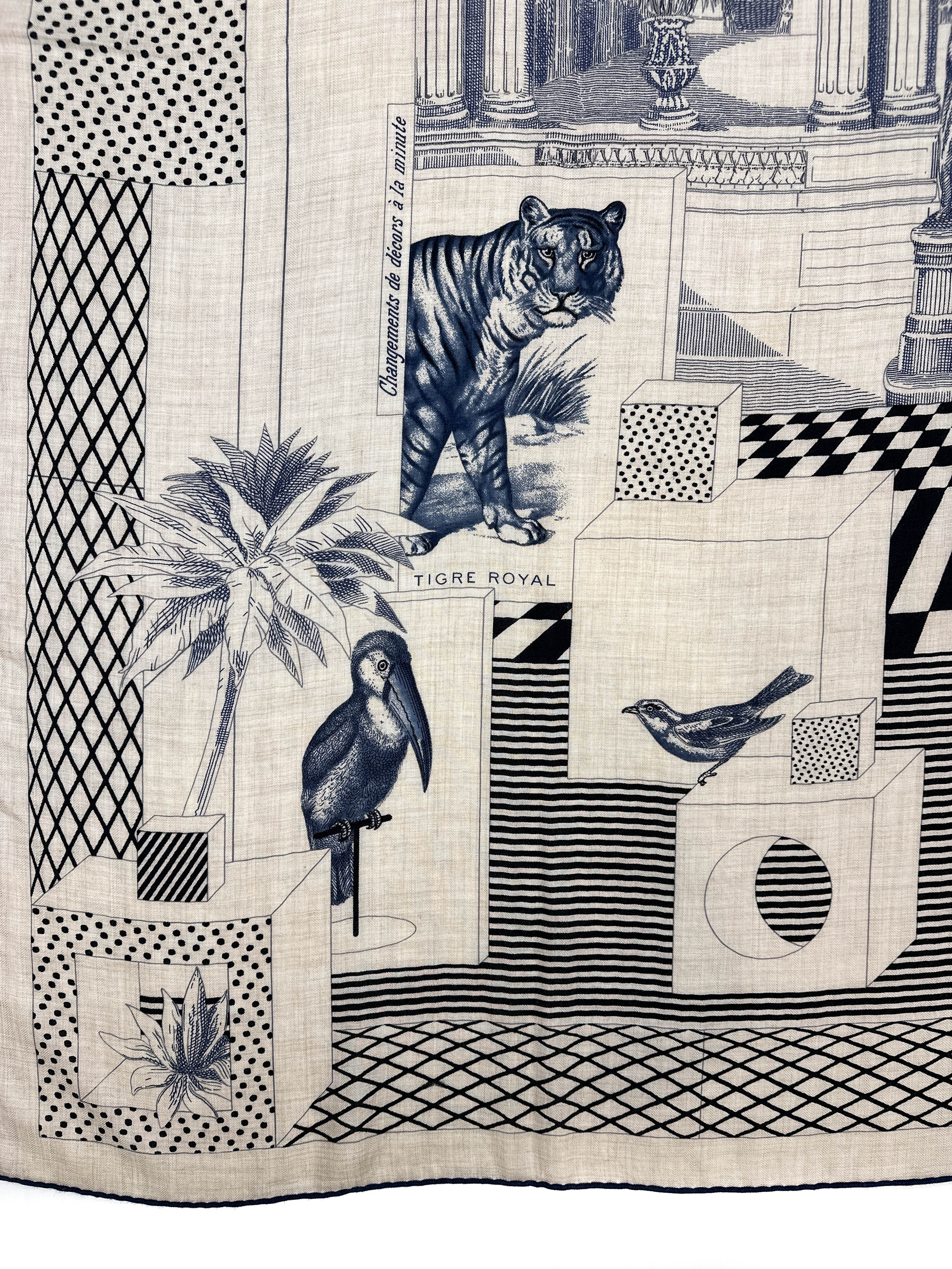 Hermès Grand Théâtre Nouveau Cashmere Silk 140