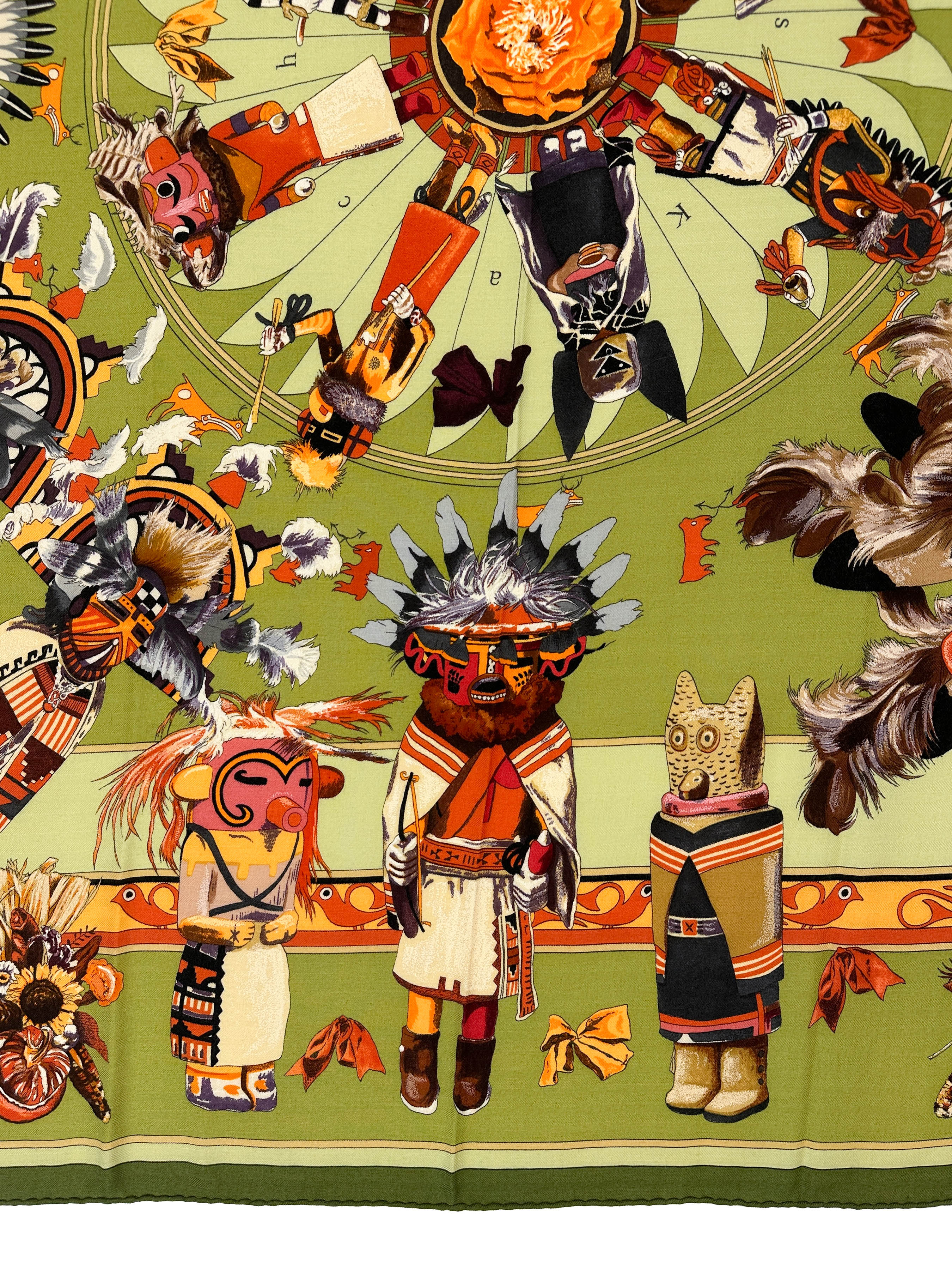 Hermès Kachinas Cashmere Silk 140