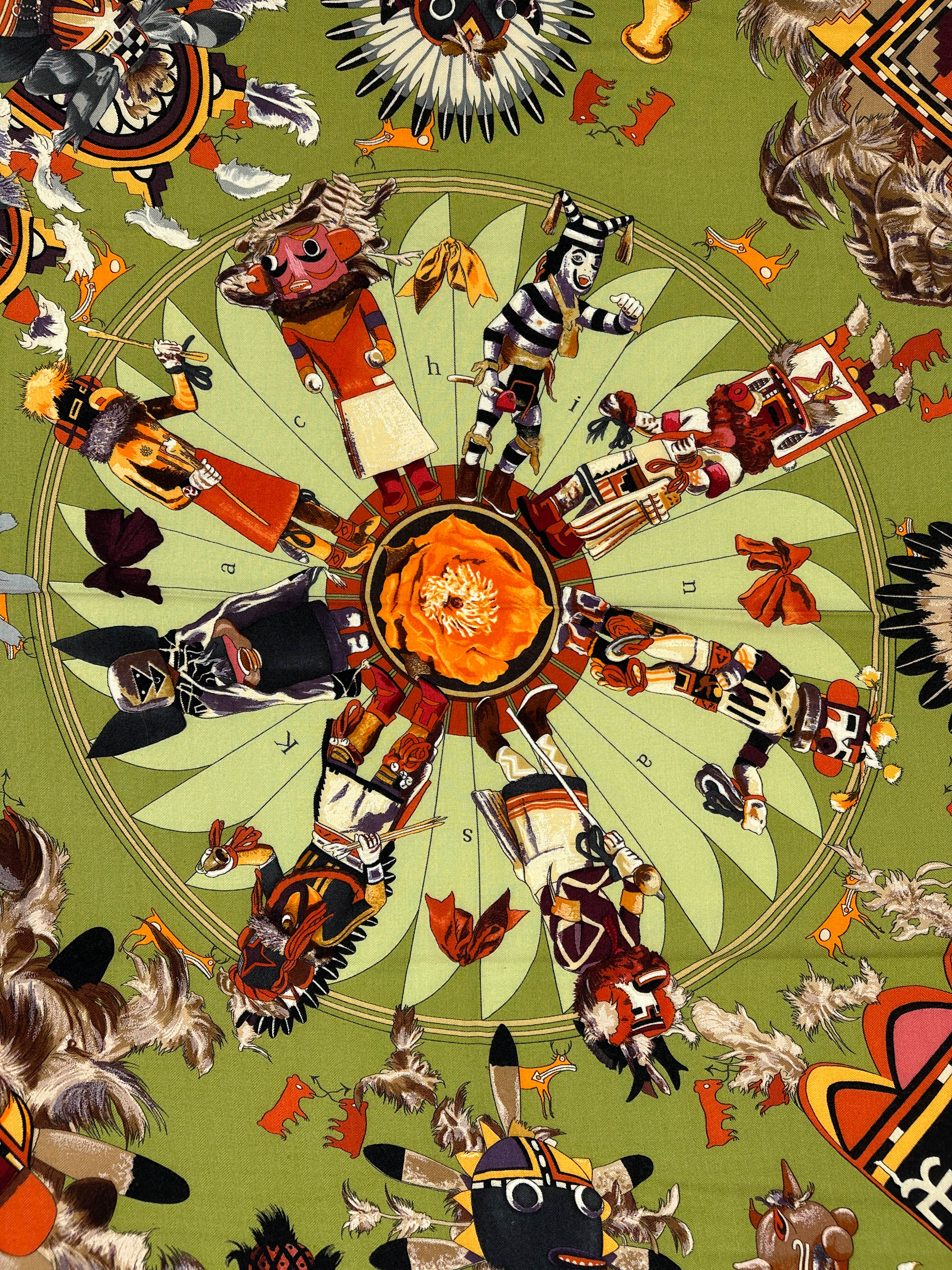 Hermès Kachinas Cashmere Silk 140